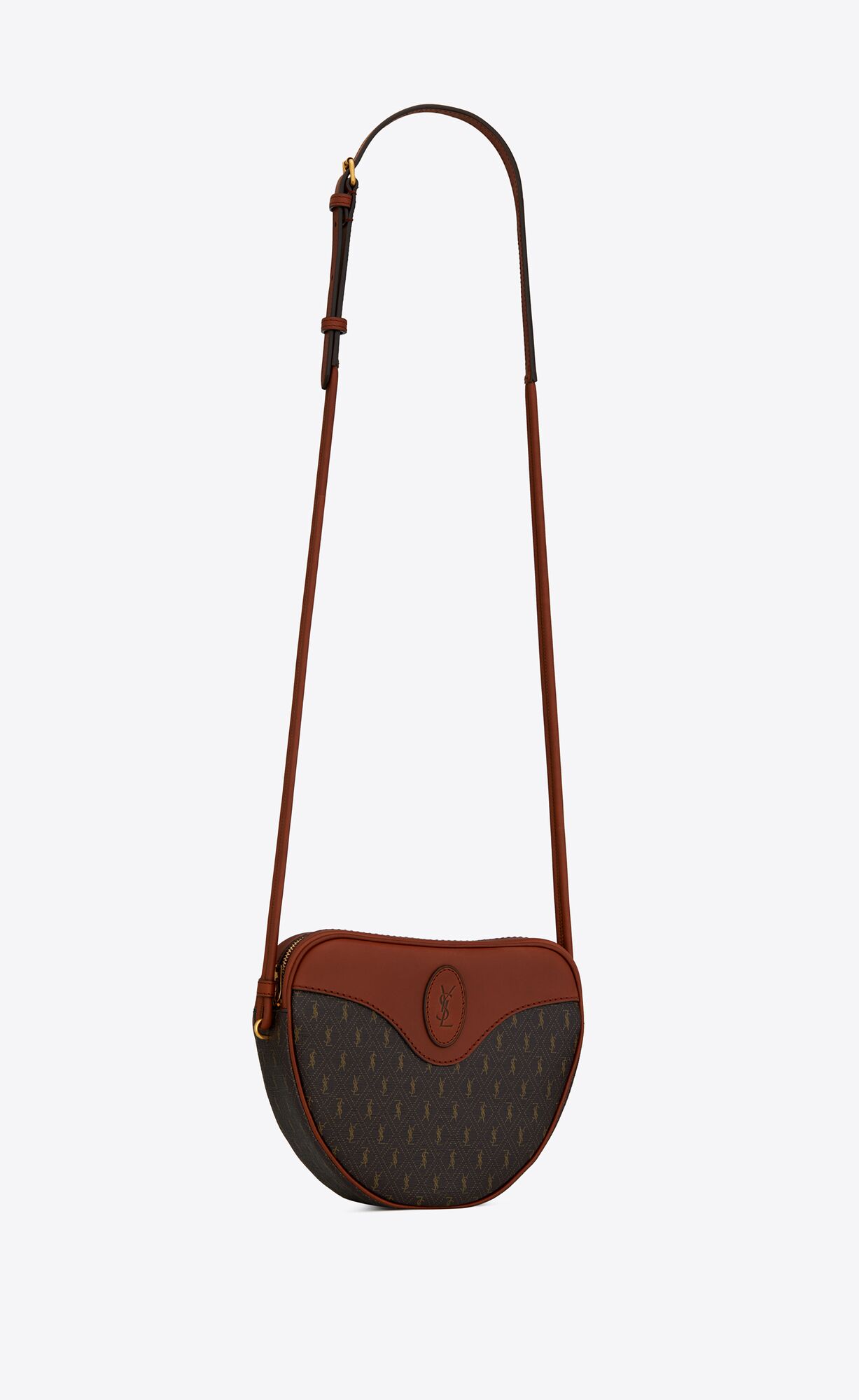 le monogramme cœur bag in cassandre canvas and smooth leather chestnut le monogramme cœur bag in cassandre canvas and smooth leather chestnut