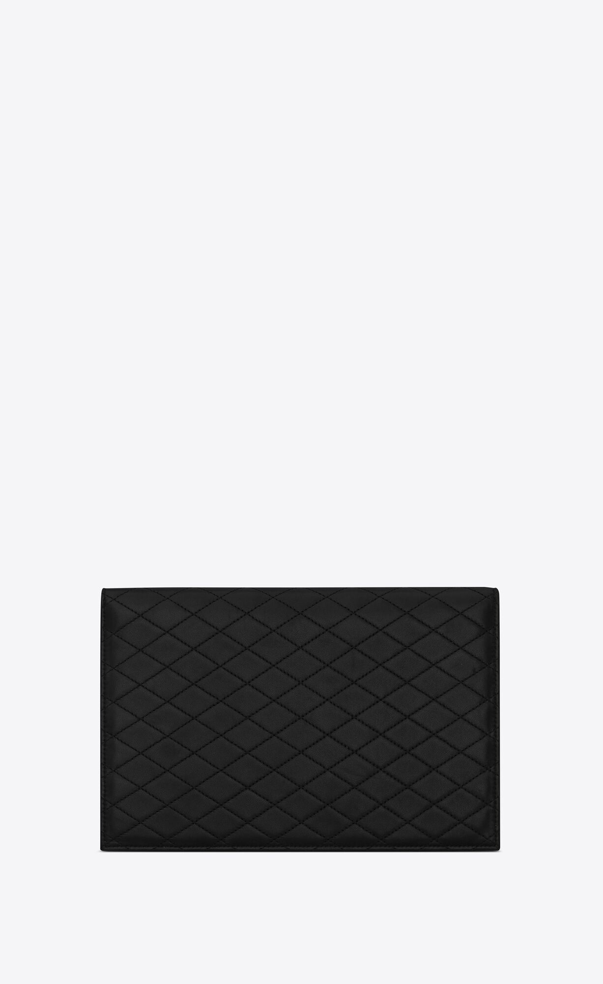 gaby double flap chain pouch in lambskin noir gaby double flap chain pouch in lambskin noir