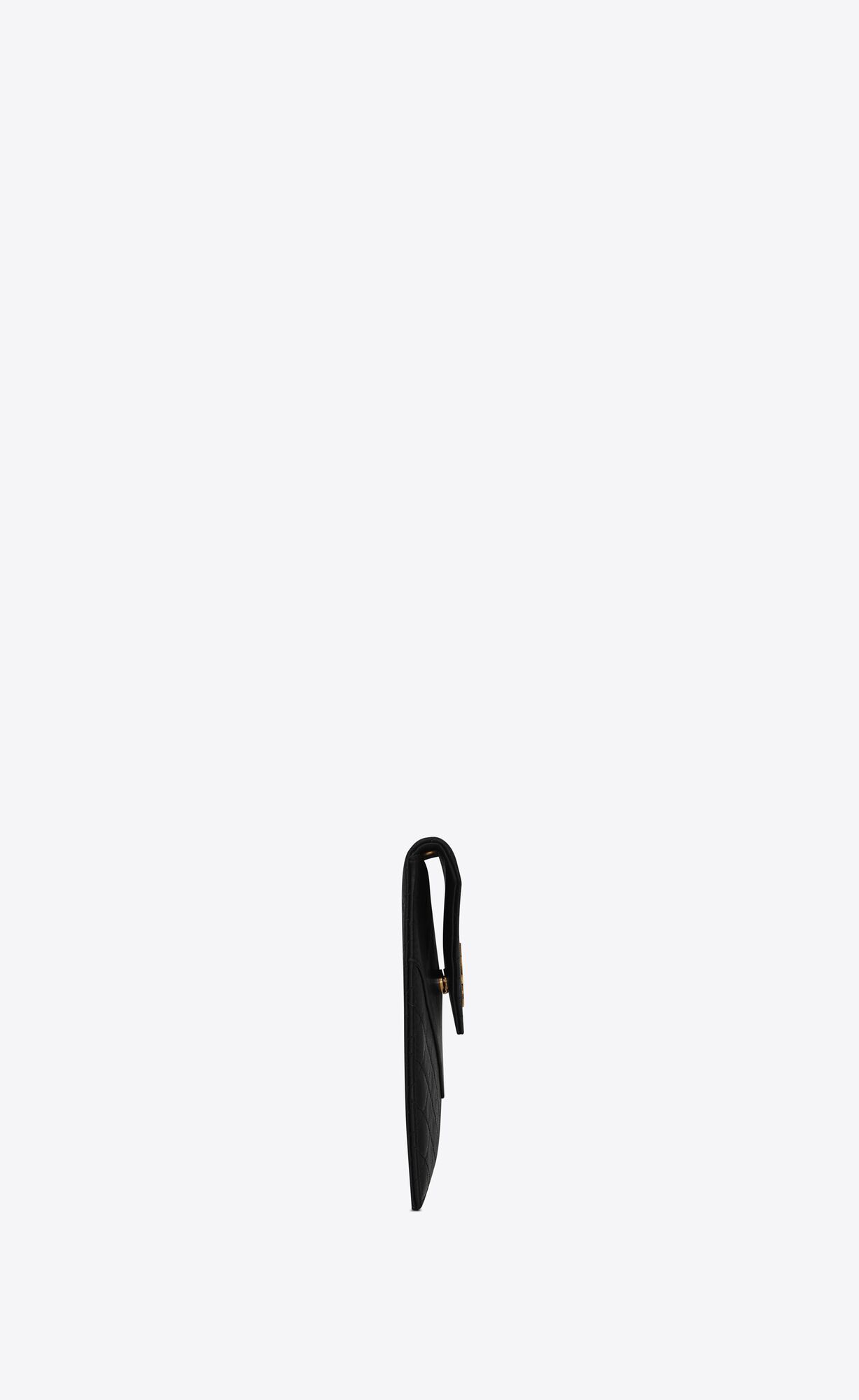 gaby double flap chain pouch in lambskin noir gaby double flap chain pouch in lambskin noir