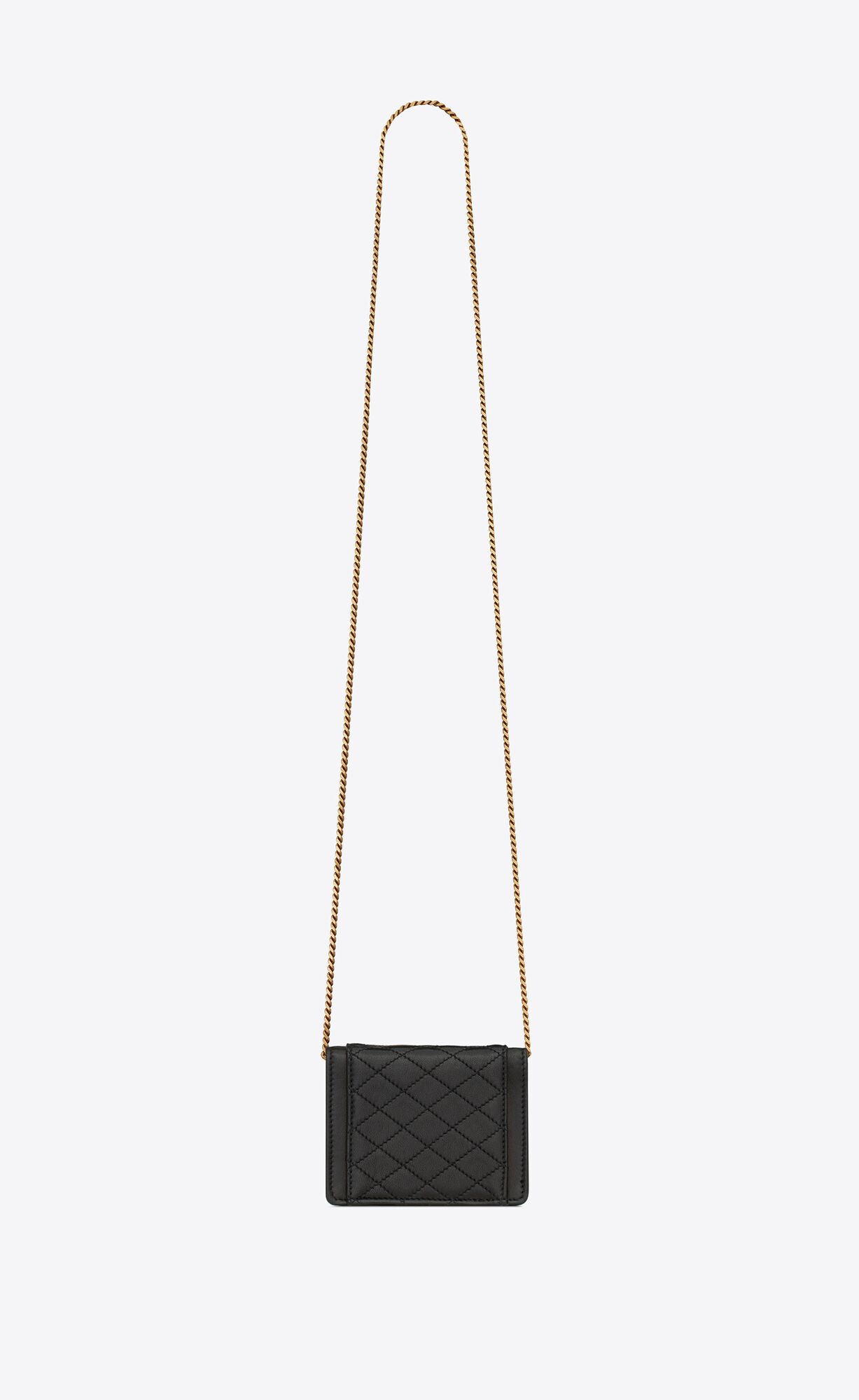 gaby micro bag in quilted lambskin noir gaby micro bag in quilted lambskin noir