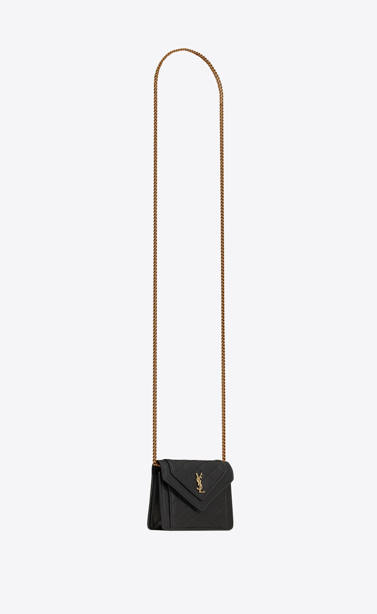 gaby micro bag in quilted lambskin noir gaby micro bag in quilted lambskin noir