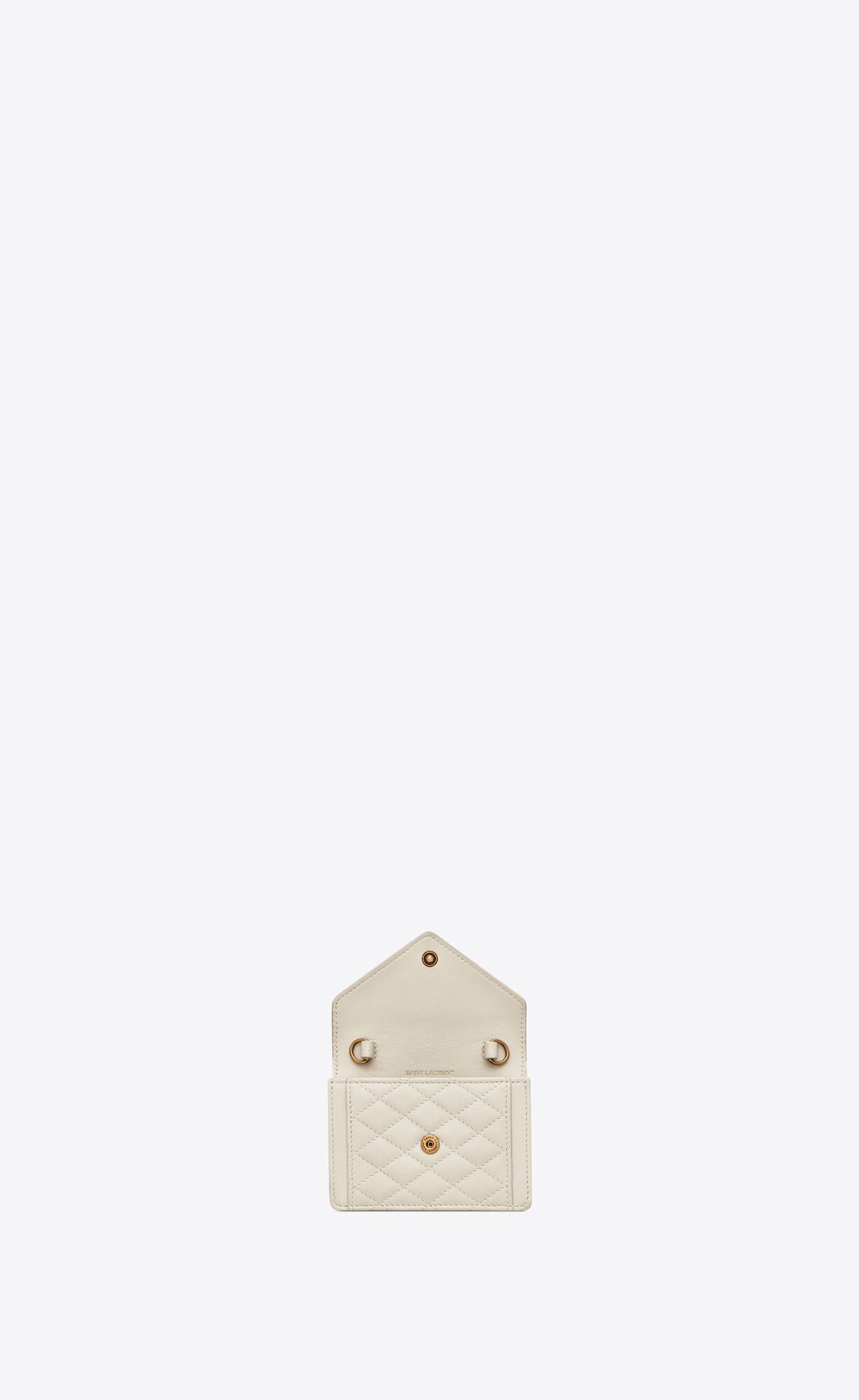 gaby micro bag in quilted lambskin blanc vintage gaby micro bag in quilted lambskin blanc vintage