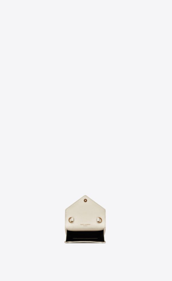 gaby micro bag in quilted lambskin blanc vintage