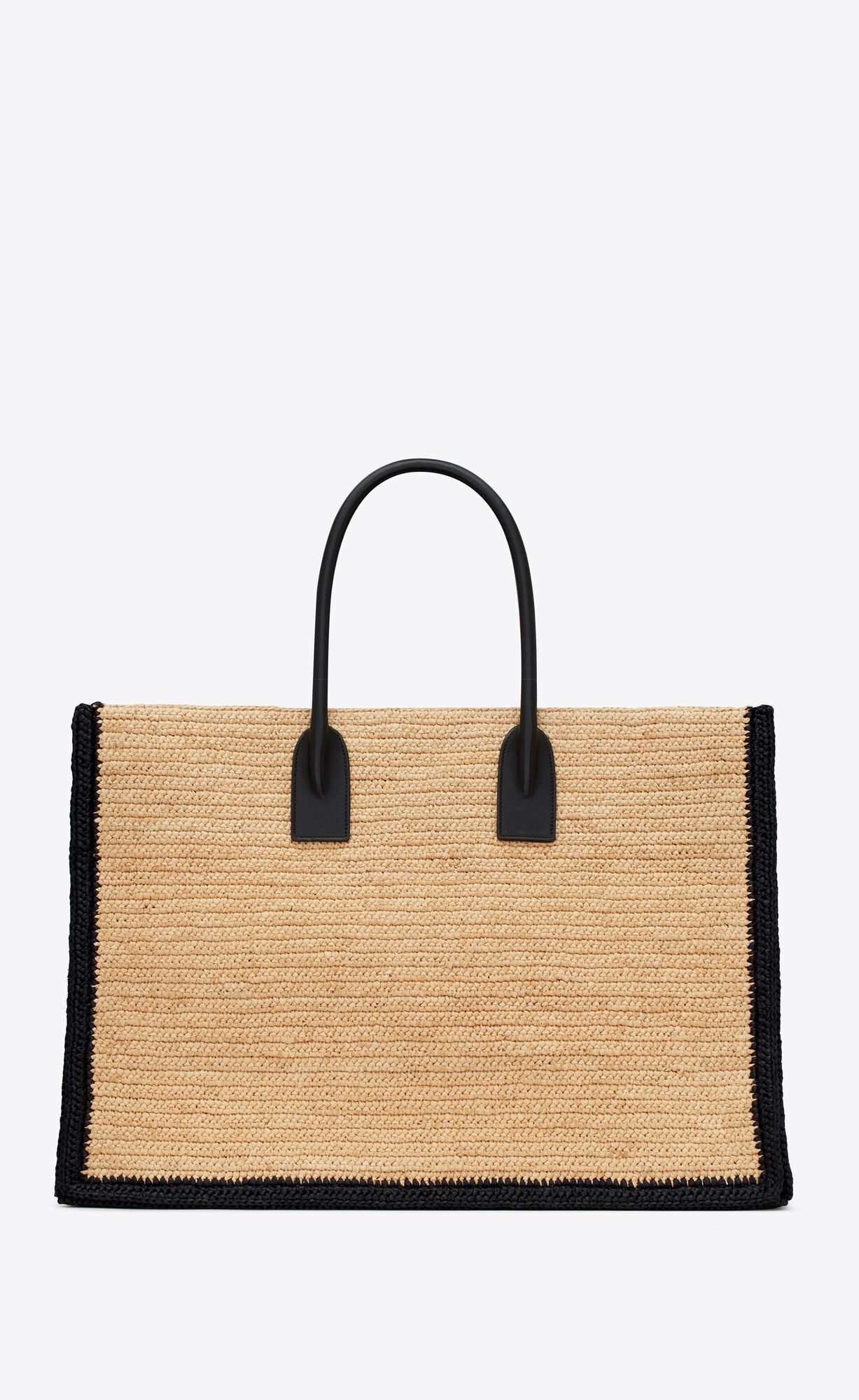rive gauche tote bag in raffia and leather beige naturel rive gauche tote bag in raffia and leather beige naturel