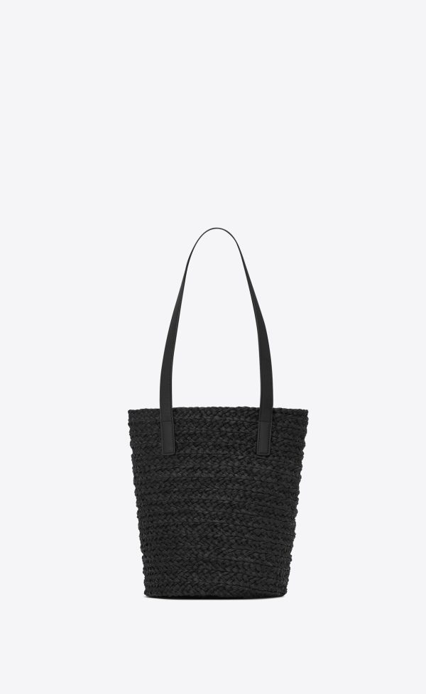 panier small bag in raffia black