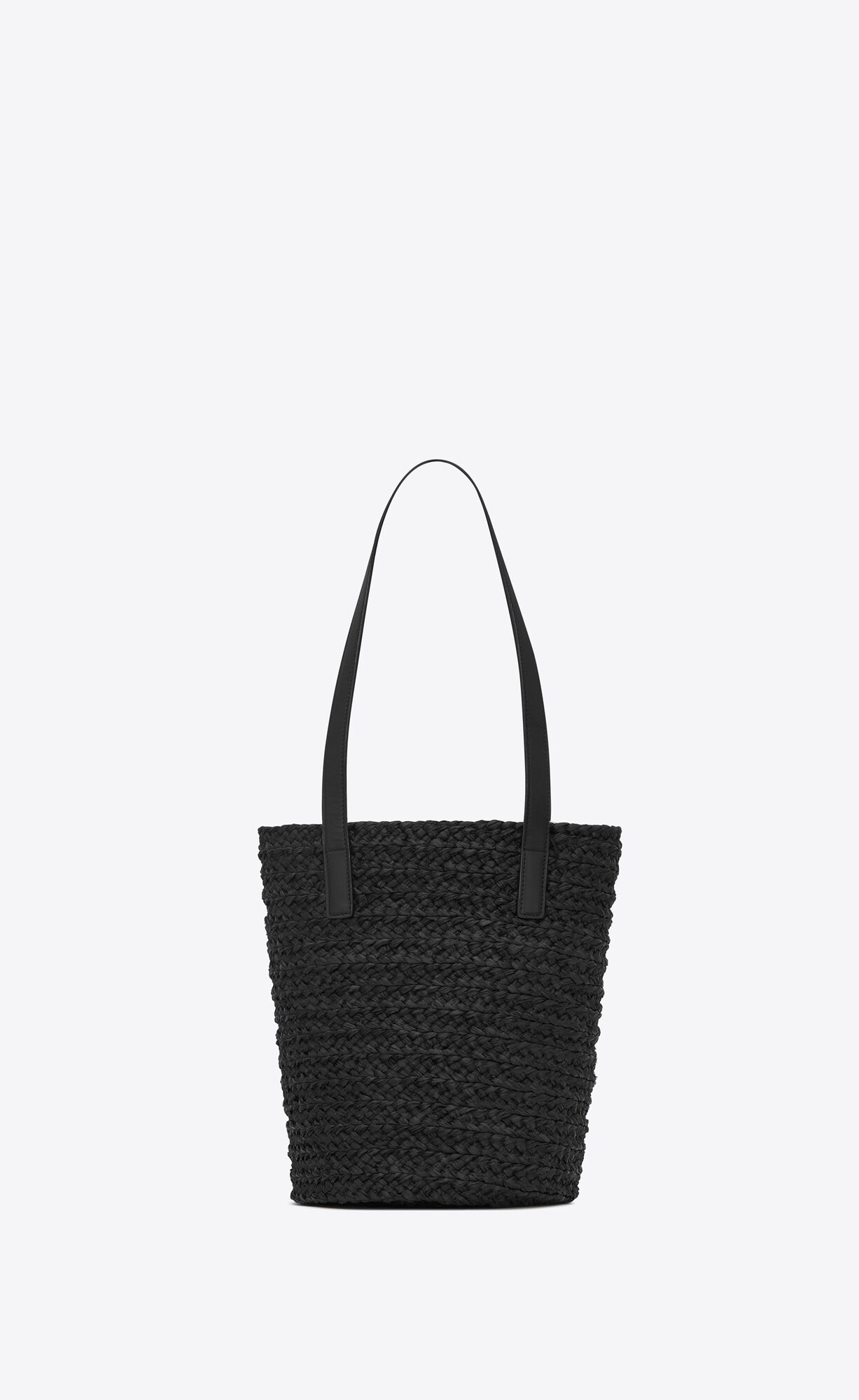 panier small bag in raffia black panier small bag in raffia black