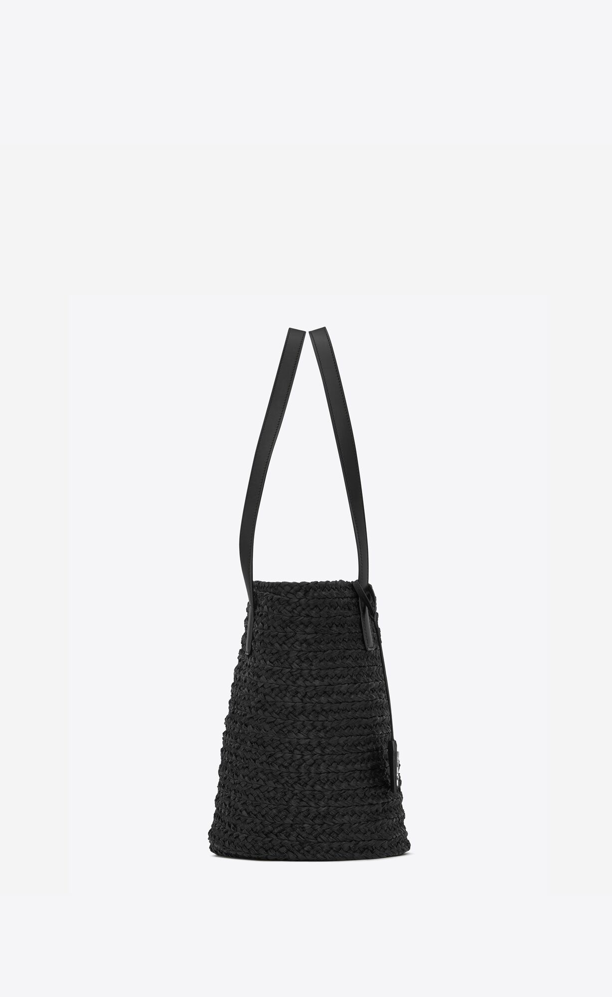 panier small bag in raffia black panier small bag in raffia black