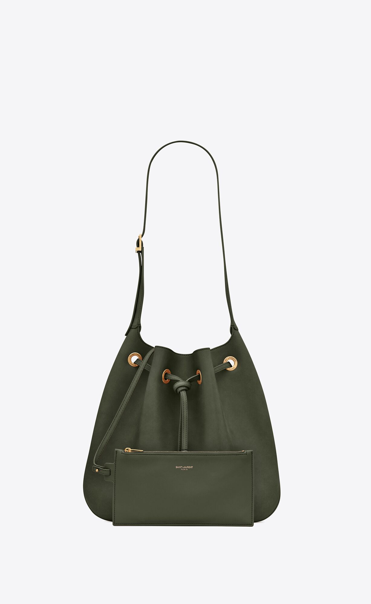 paris vii medium in soft leather vert fonce paris vii medium in soft leather vert fonce