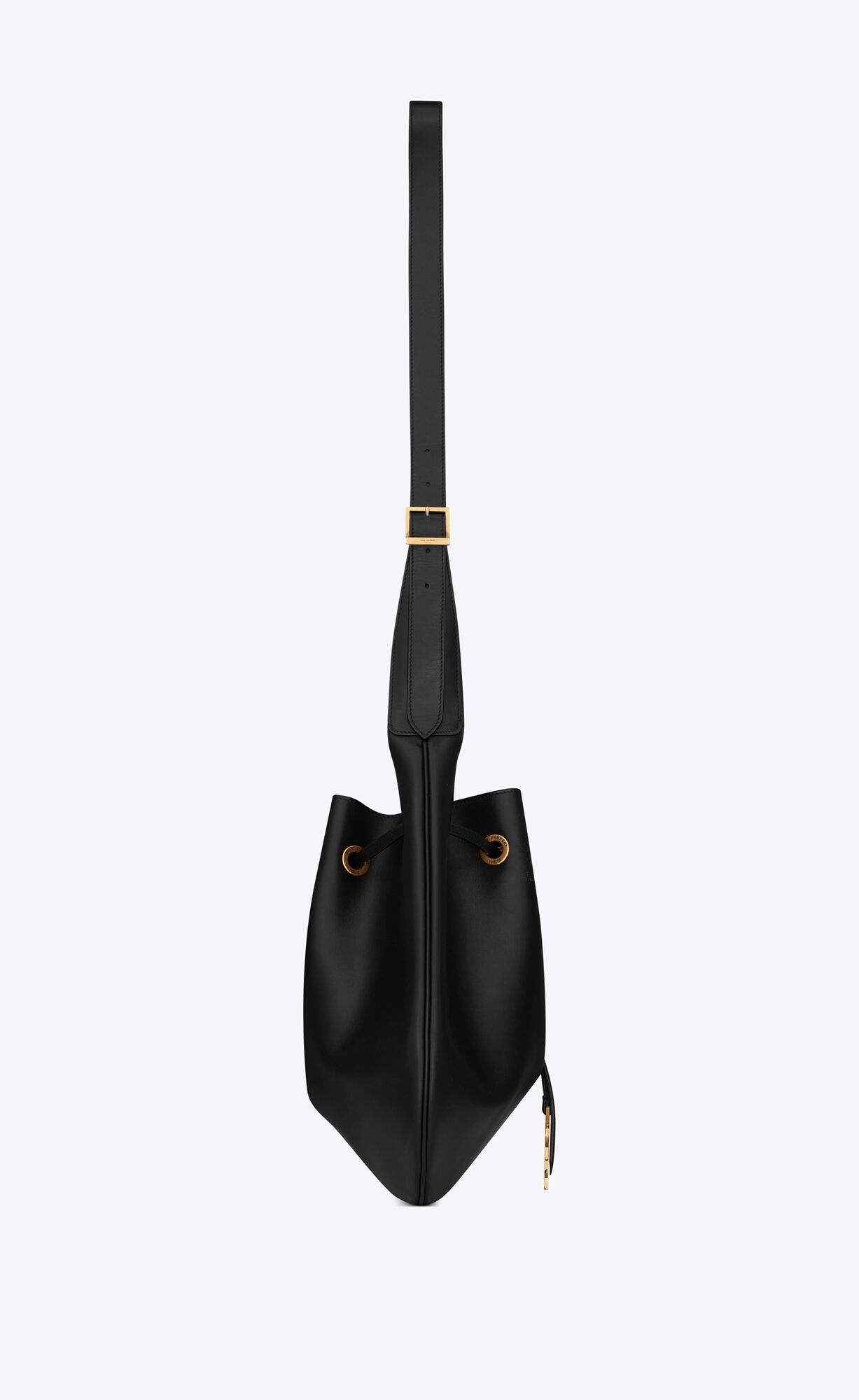 paris vii large flat hobo bag in smooth leather black paris vii large flat hobo bag in smooth leather black