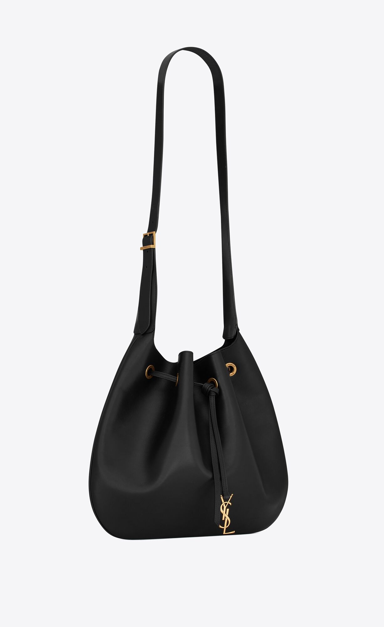 paris vii large flat hobo bag in smooth leather black paris vii large flat hobo bag in smooth leather black