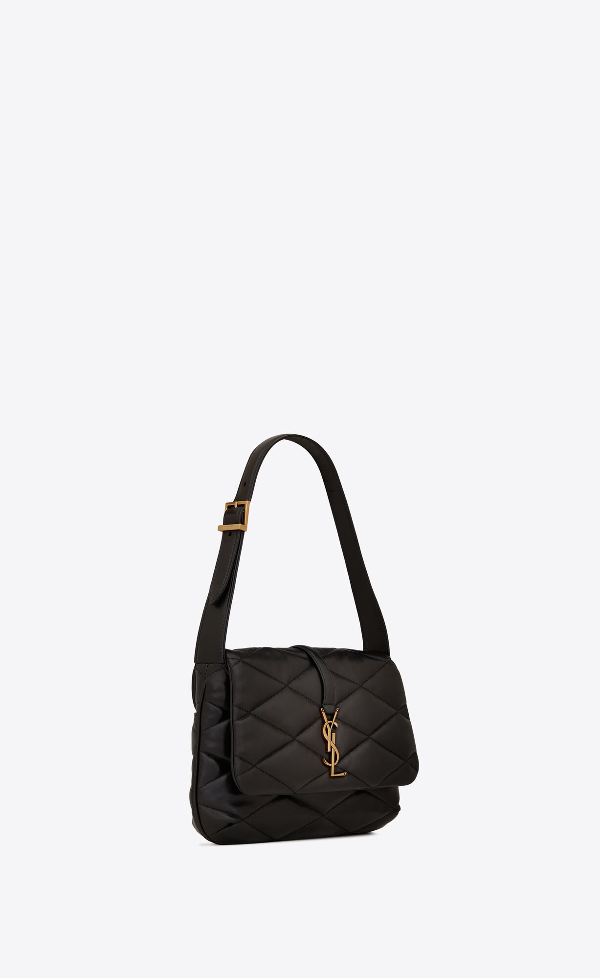 le 57 hobo bag in quilted lambskin black le 57 hobo bag in quilted lambskin black