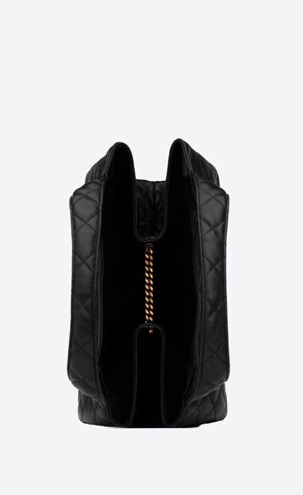 icare maxi shopping bag in quilted lambskin black