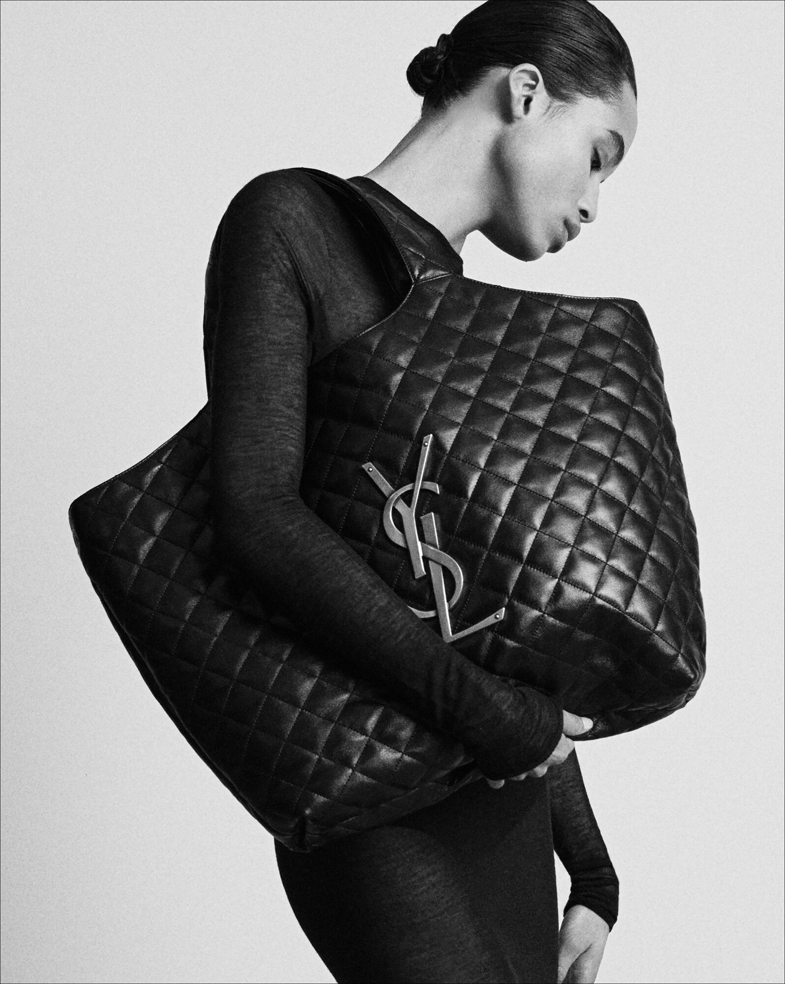 icare maxi shopping bag in quilted lambskin black icare maxi shopping bag in quilted lambskin black