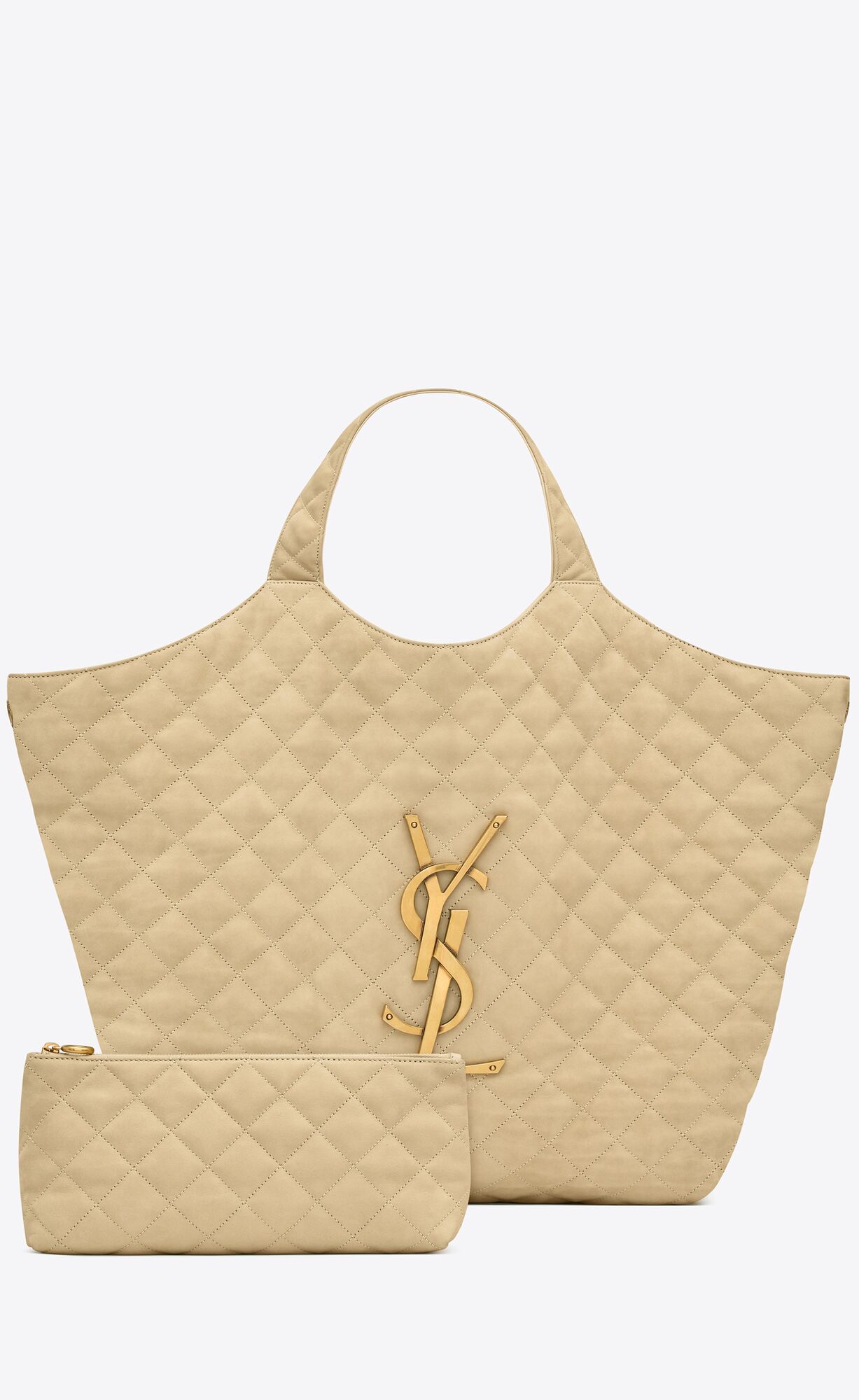 icare maxi shopping bag in quilted nubuck suede beige icare maxi shopping bag in quilted nubuck suede beige