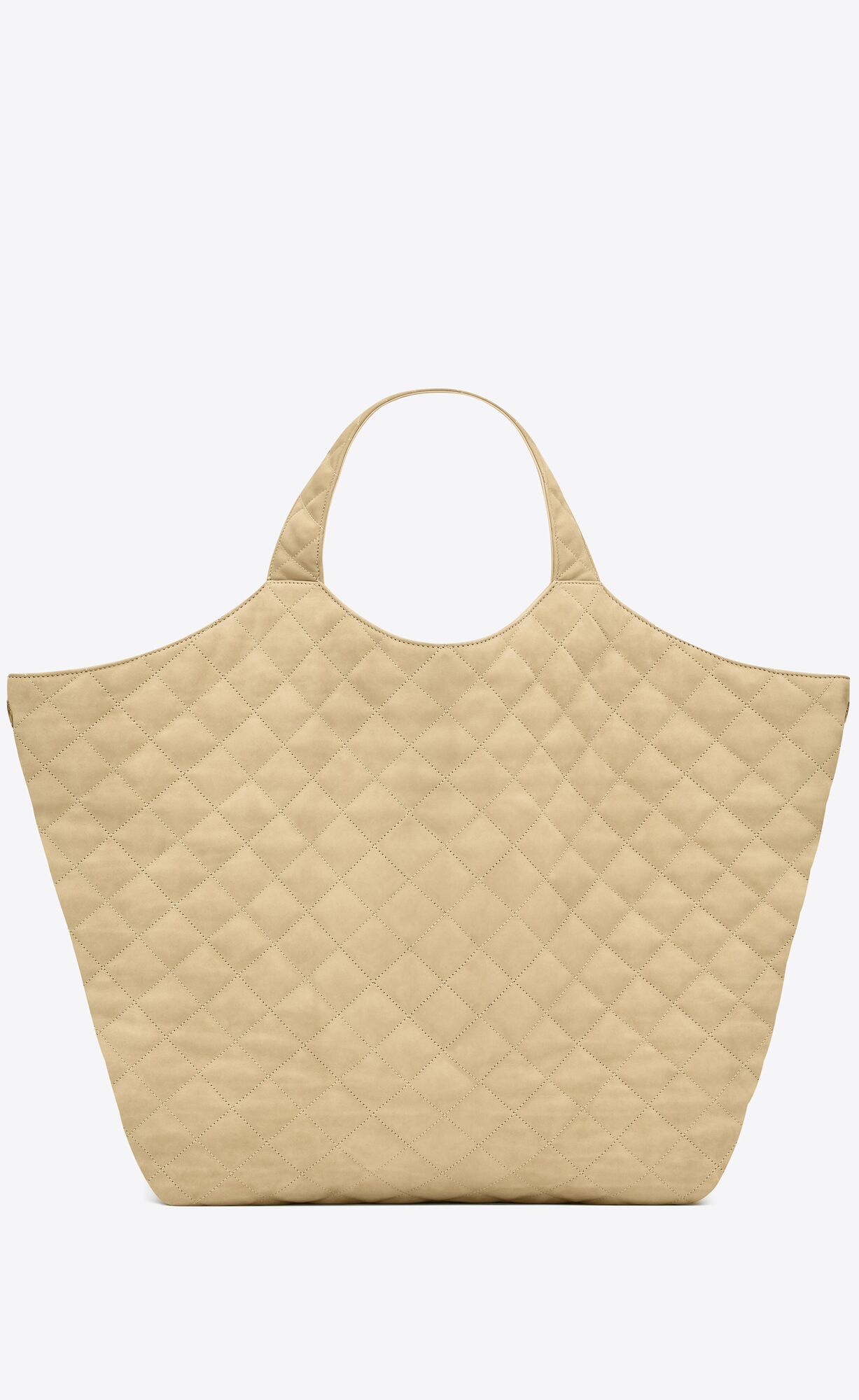 icare maxi shopping bag in quilted nubuck suede beige icare maxi shopping bag in quilted nubuck suede beige