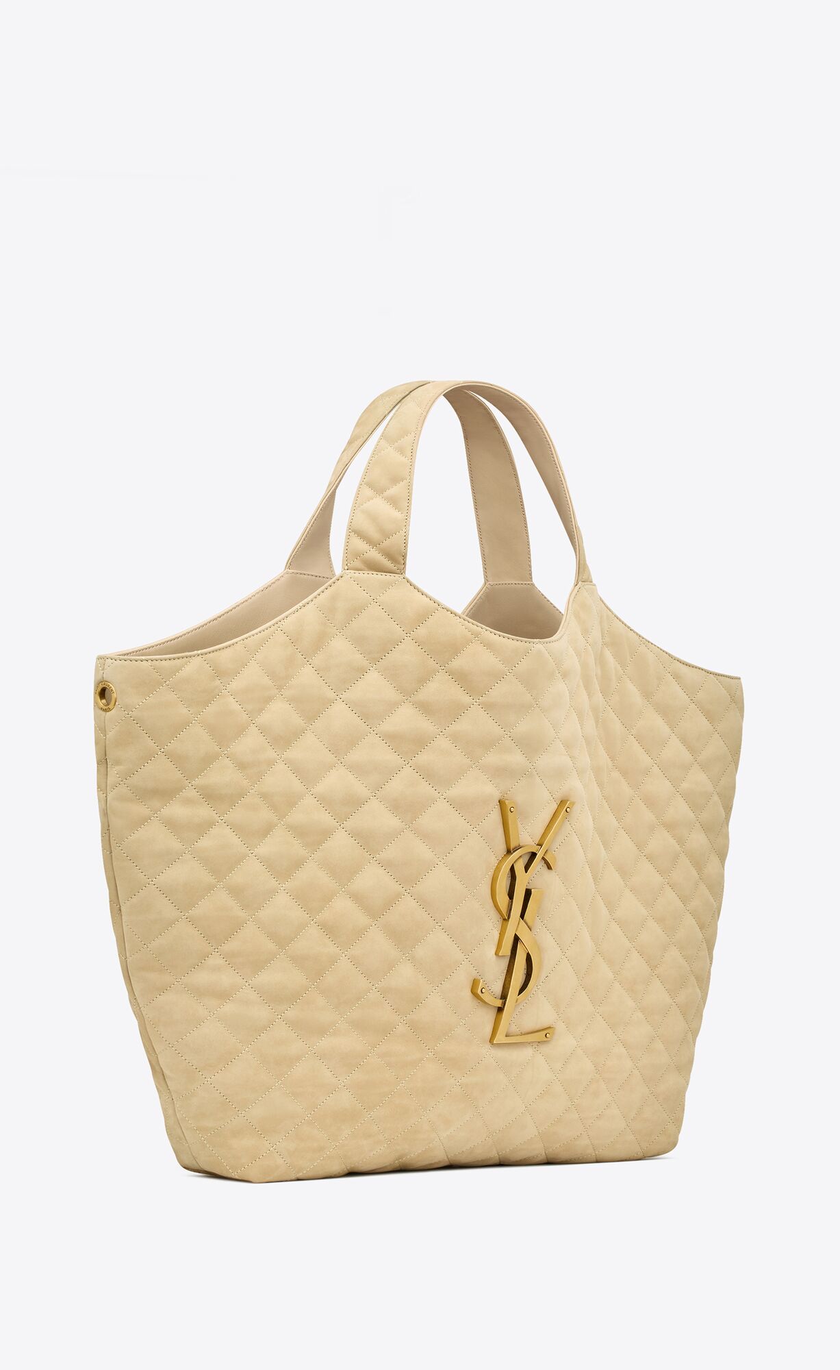 icare maxi shopping bag in quilted nubuck suede beige icare maxi shopping bag in quilted nubuck suede beige