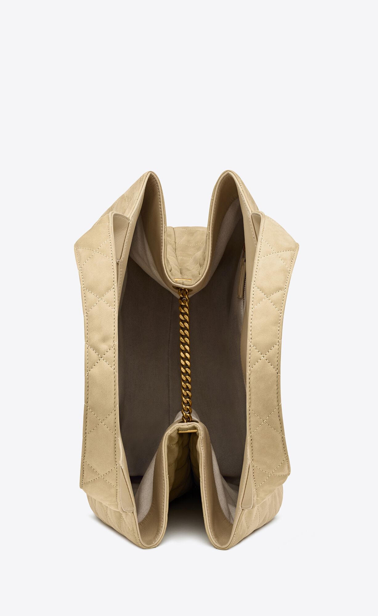 icare maxi shopping bag in quilted nubuck suede beige icare maxi shopping bag in quilted nubuck suede beige