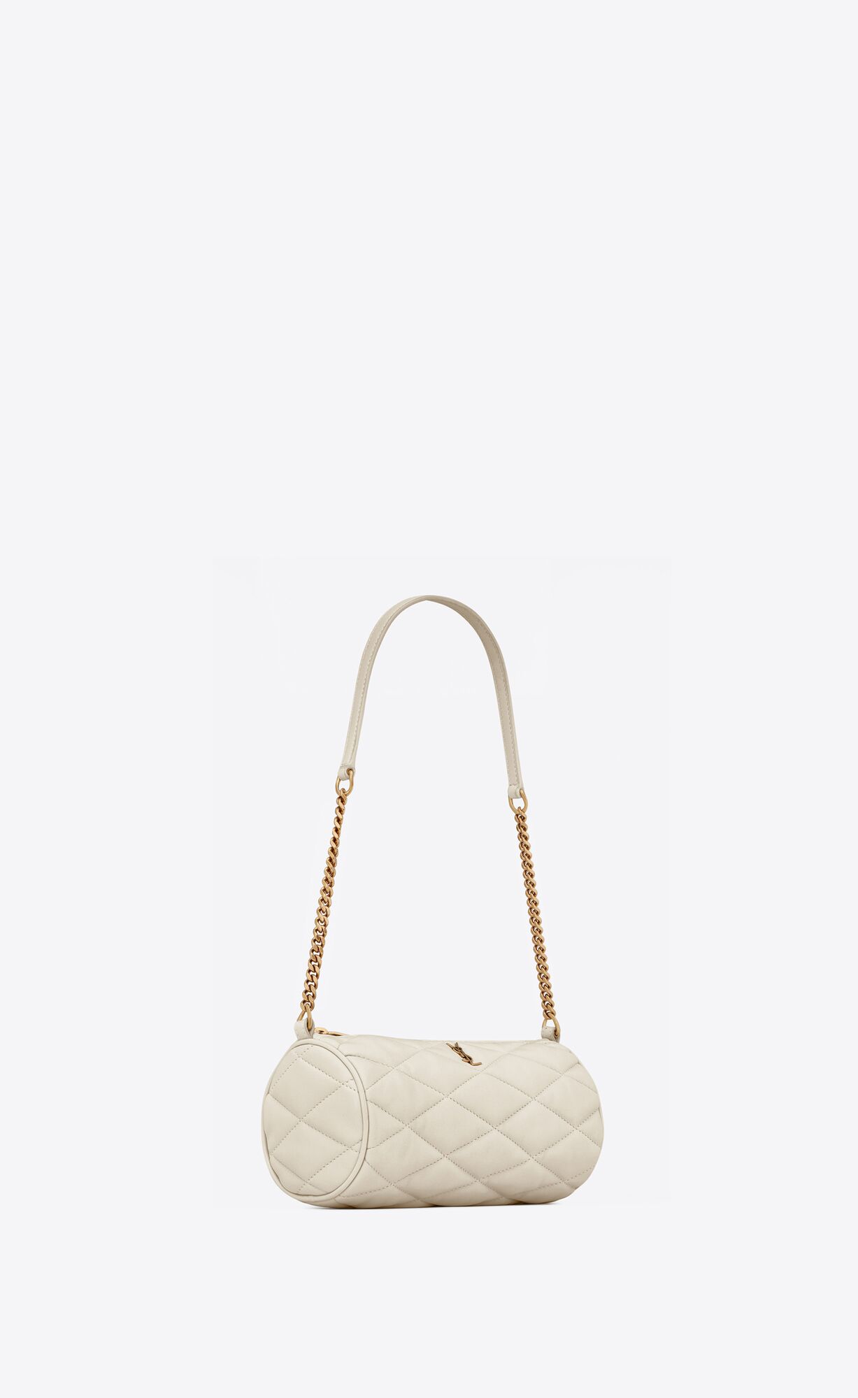 sade mini tube bag in quilted lambskin vintage white sade mini tube bag in quilted lambskin vintage white