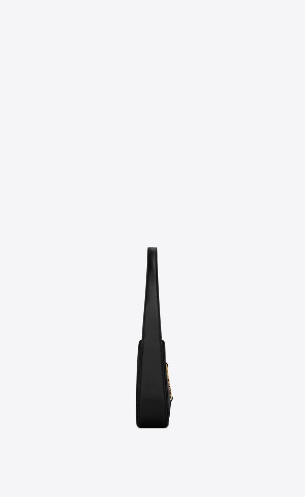 le 5 à 7 mini in smooth leather noir