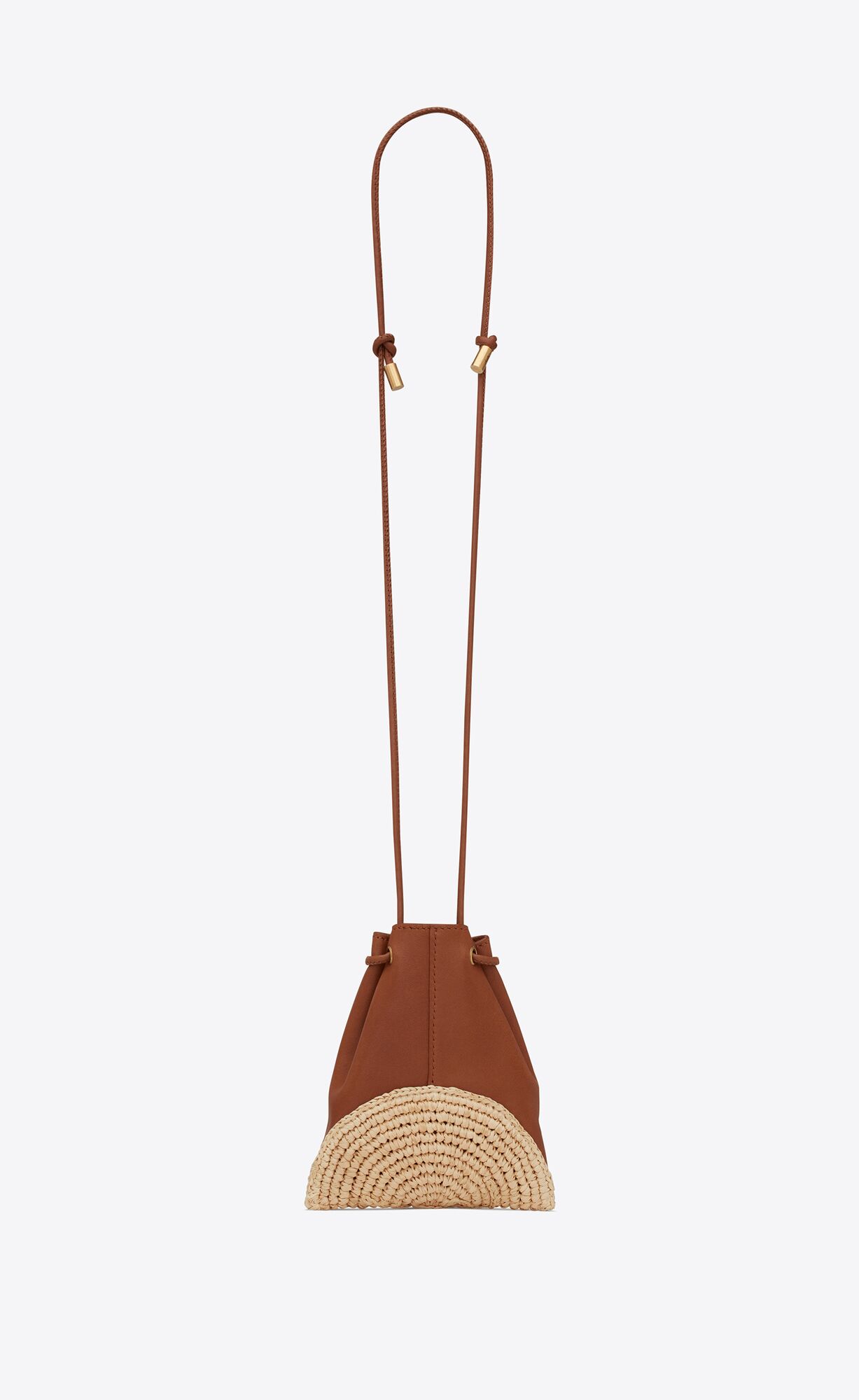 cassandre mini pochon in raffia and leather brick and natural cassandre mini pochon in raffia and leather brick and natural