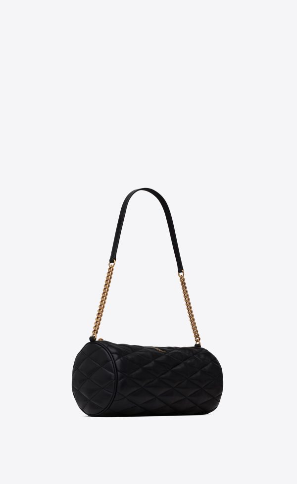 sade small tube bag in quilted lambskin noir