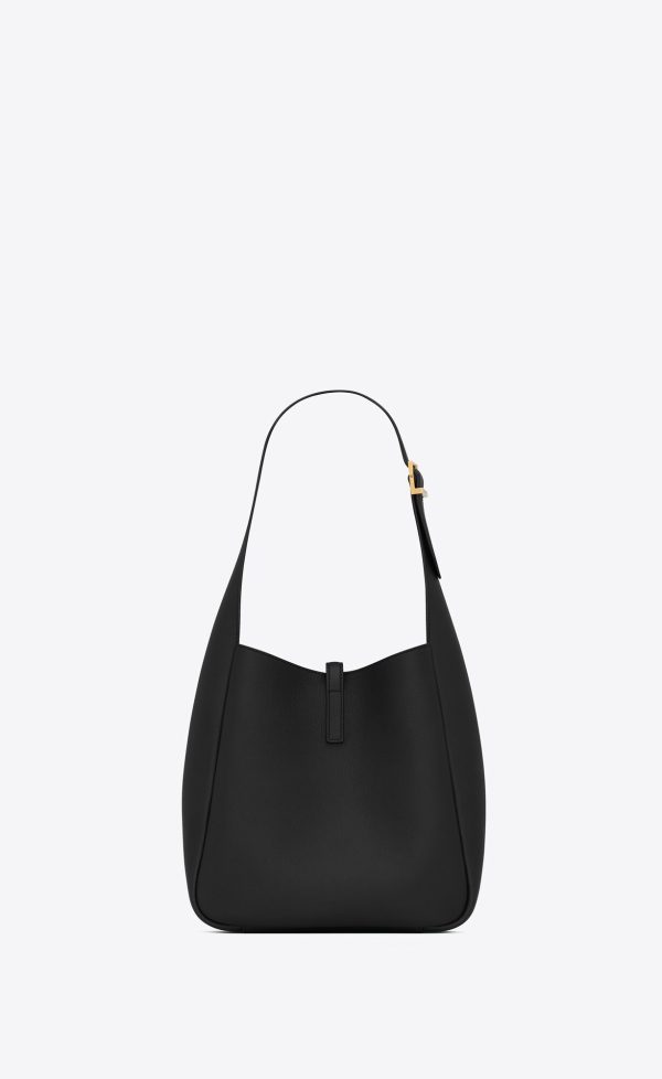 small le 5 à 7 supple in grained leather black
