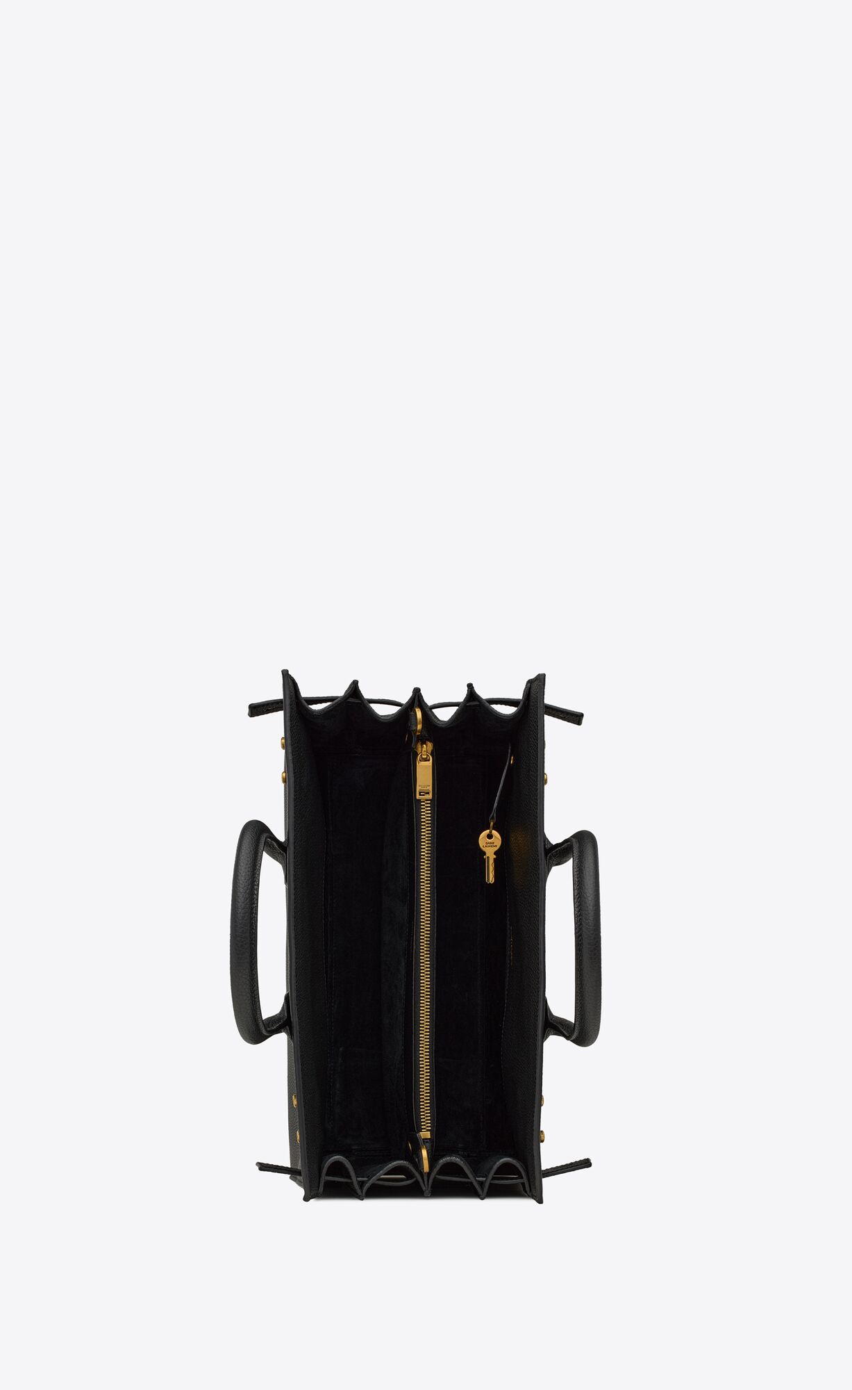 small sac de jour in supple grained leather black small sac de jour in supple grained leather black
