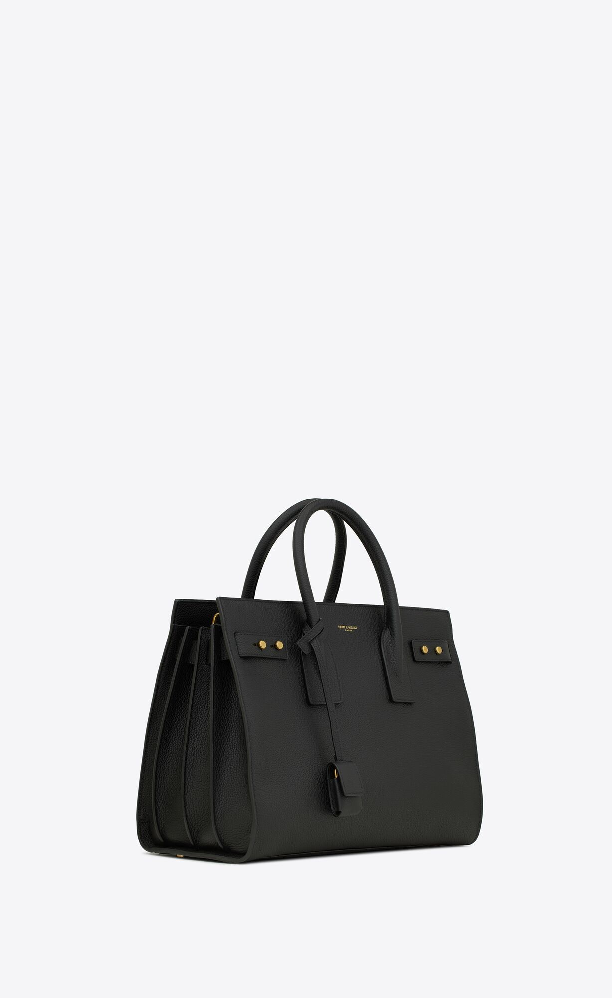 small sac de jour in supple grained leather black small sac de jour in supple grained leather black