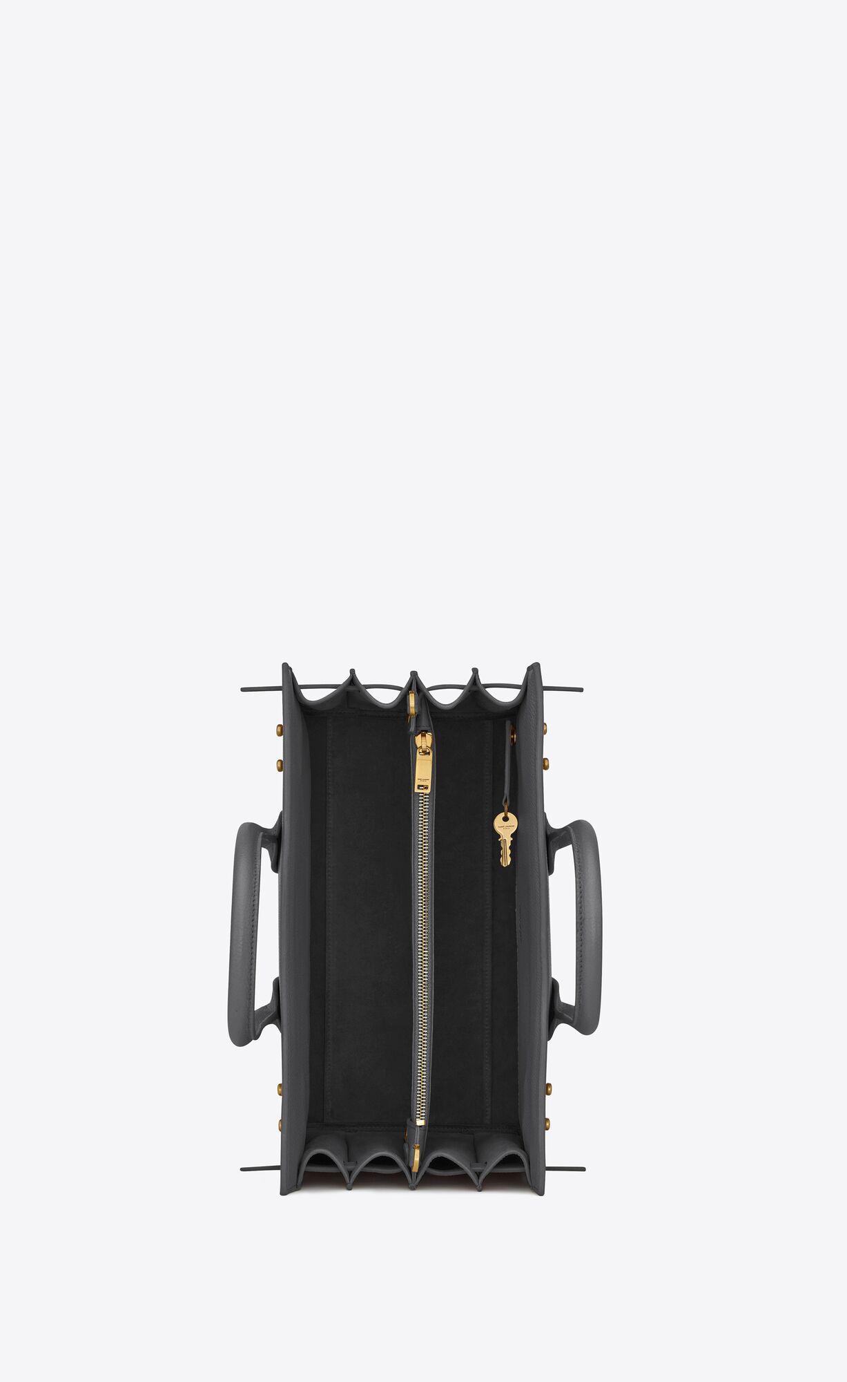 small sac de jour in supple grained leather storm small sac de jour in supple grained leather storm