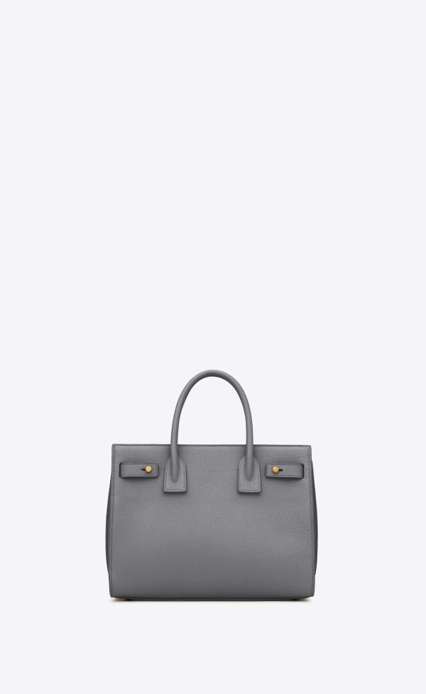 sac de jour baby in supple grained leather storm