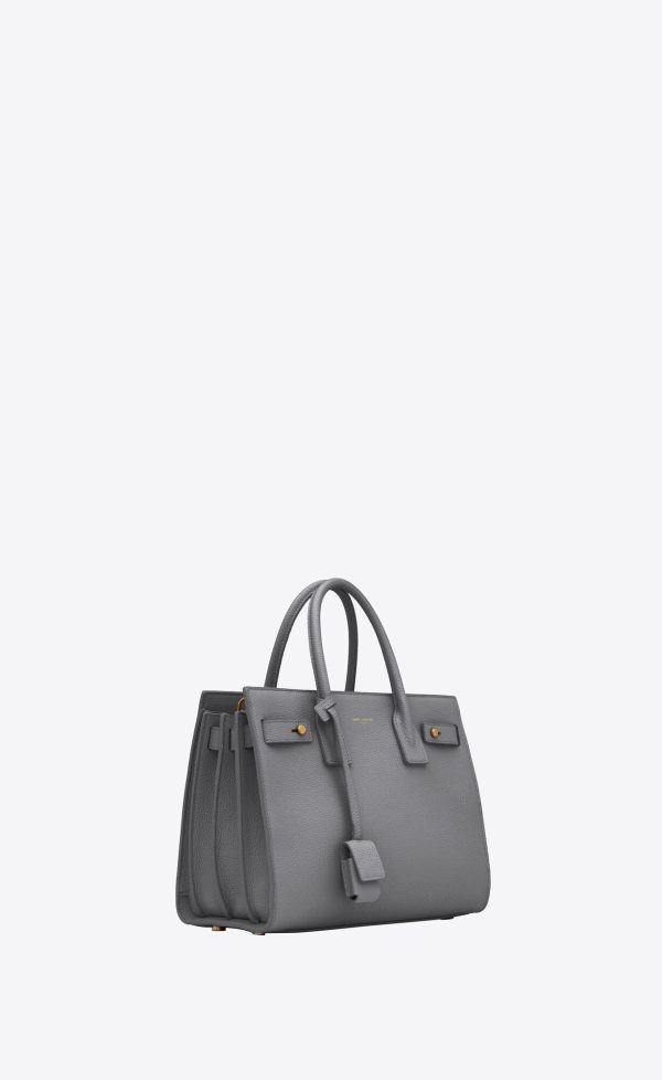 sac de jour baby in supple grained leather storm