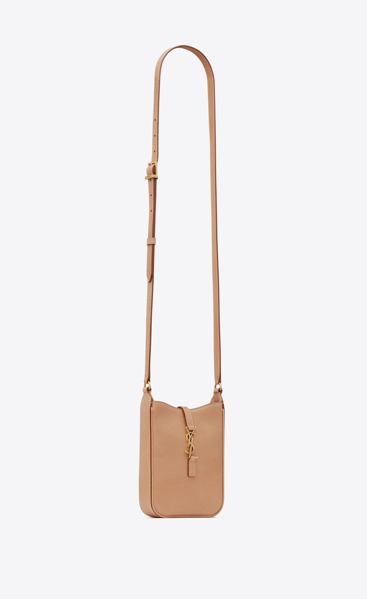 le 5 à 7 mini vertical in vegetable tanned leather brown gold le 5 à 7 mini vertical in vegetable tanned leather brown gold