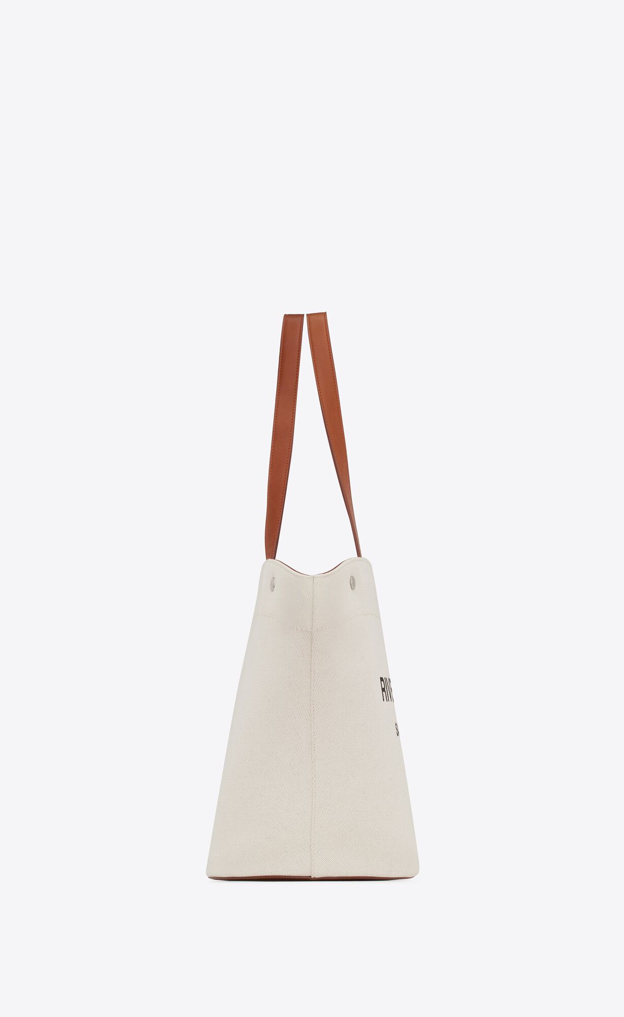 rive gauche shopping in canvas grege, black and dark brick rive gauche shopping in canvas grege, black and dark brick