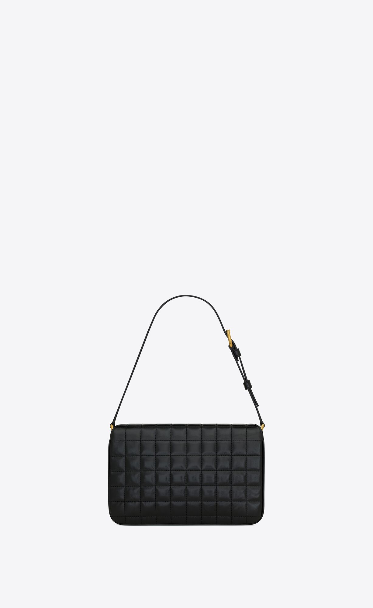 le maillon in quilted shiny leather black le maillon in quilted shiny leather black