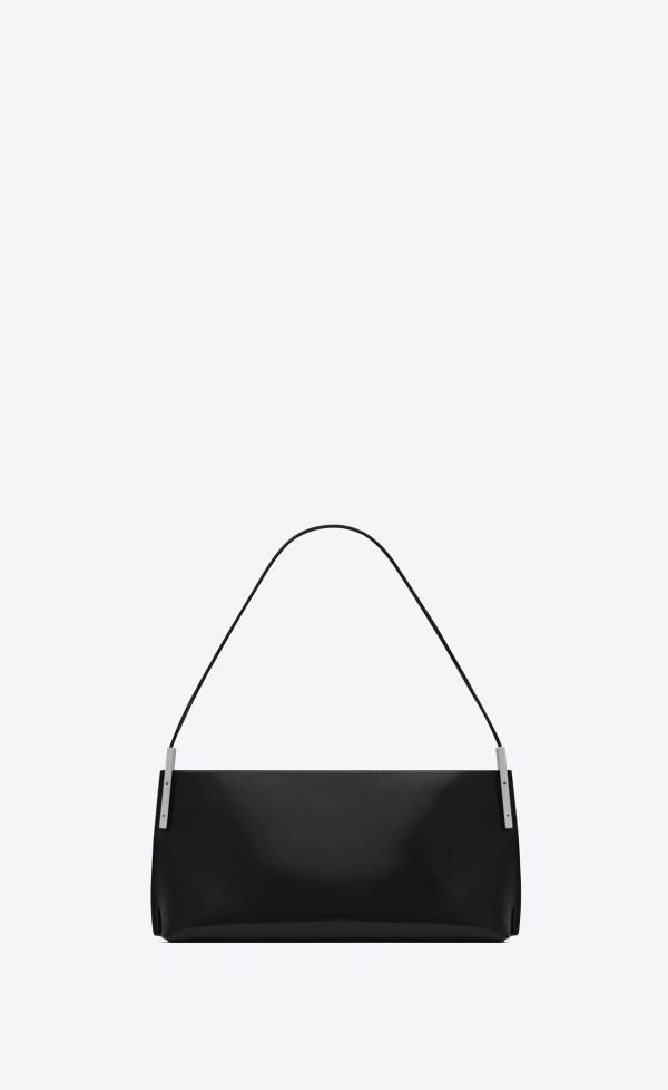 suzanne small in shiny leather black