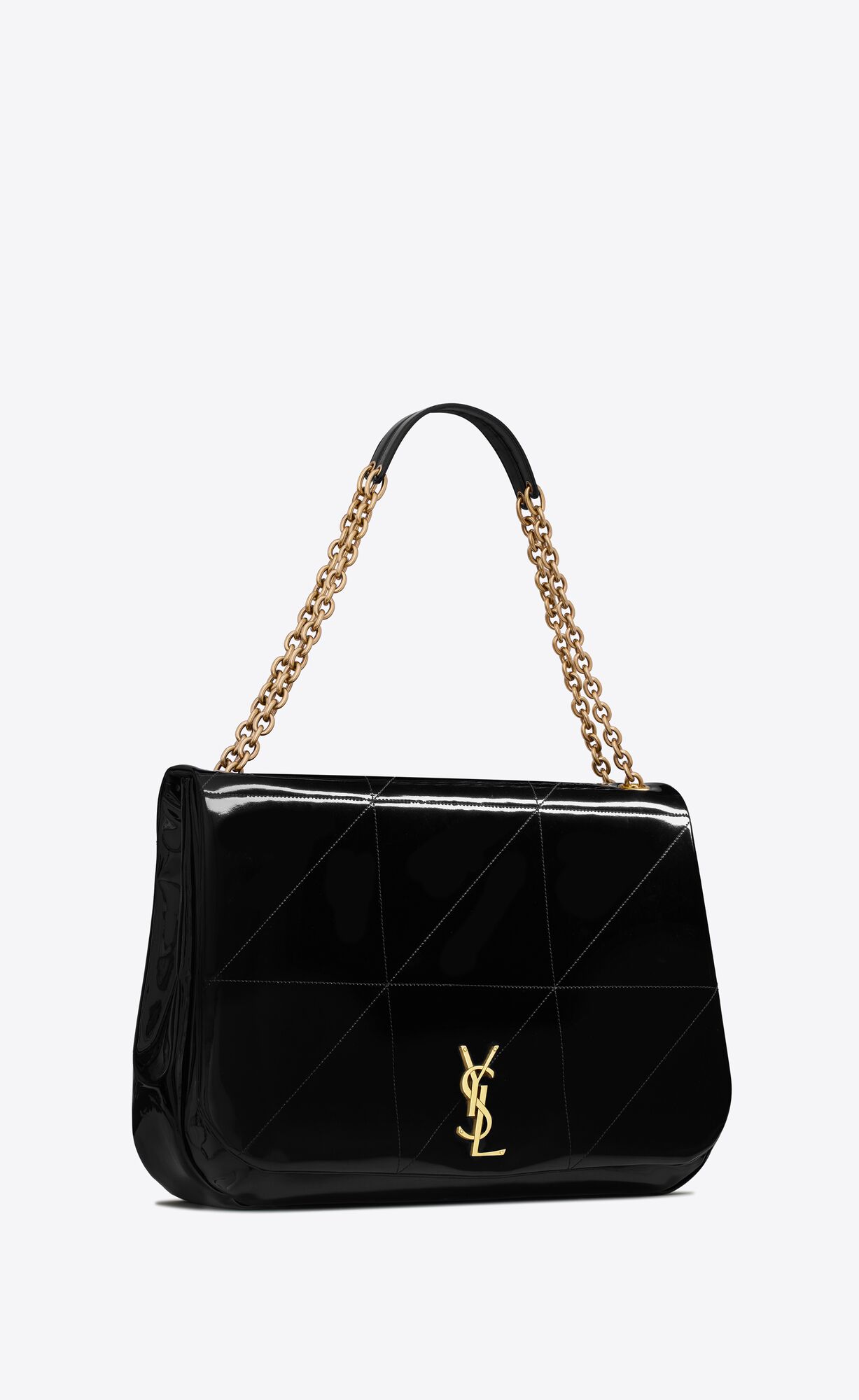 jamie 4.3 in patent effect fabric black jamie 4.3 in patent effect fabric black