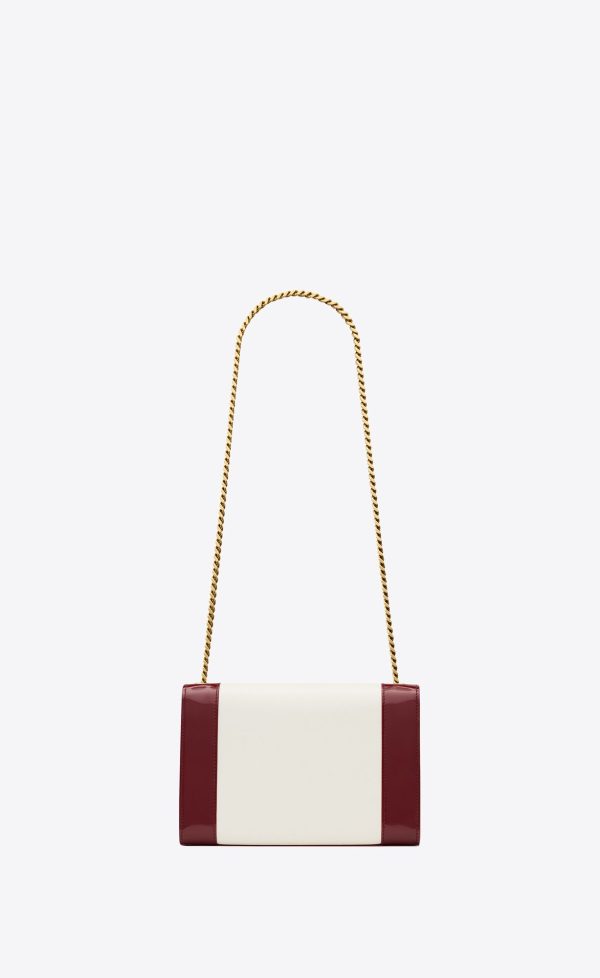 small kate in nappa leather off white and oxblood red