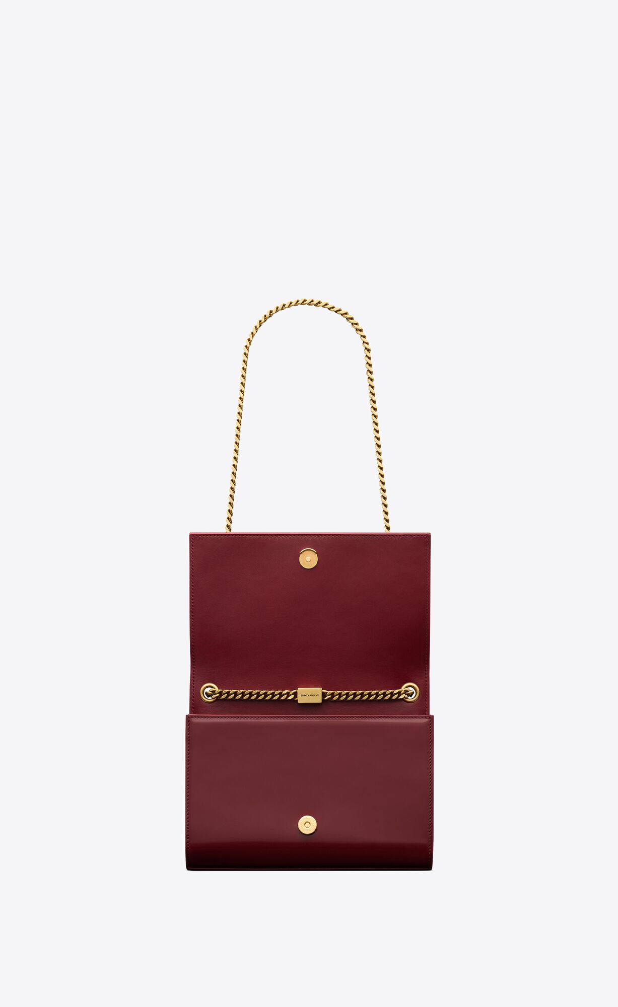 small kate in nappa leather off white and oxblood red small kate in nappa leather off white and oxblood red