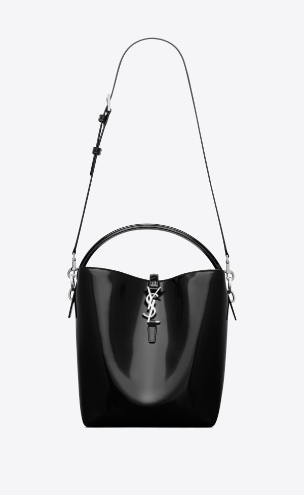 le 37 in shiny leather black