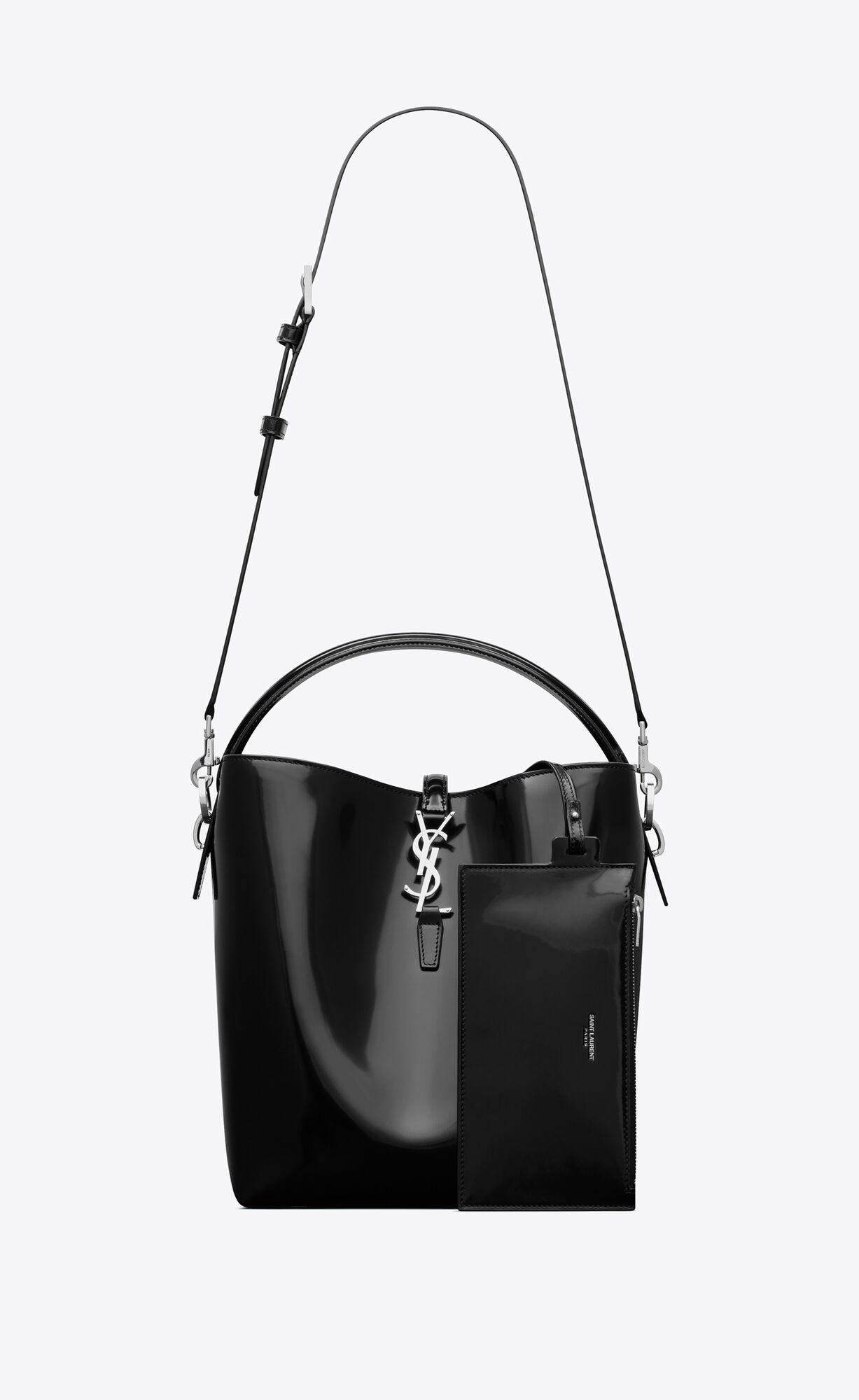 le 37 in shiny leather black le 37 in shiny leather black