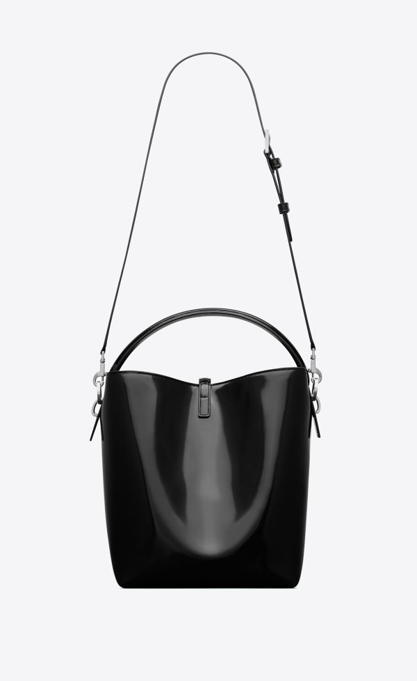 le 37 in shiny leather black