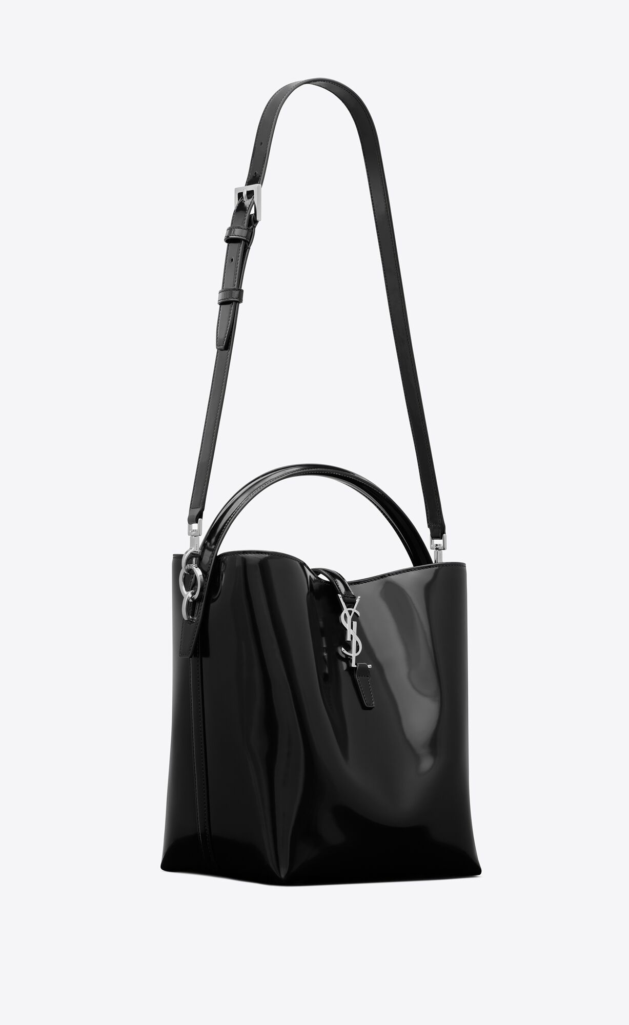 le 37 in shiny leather black le 37 in shiny leather black