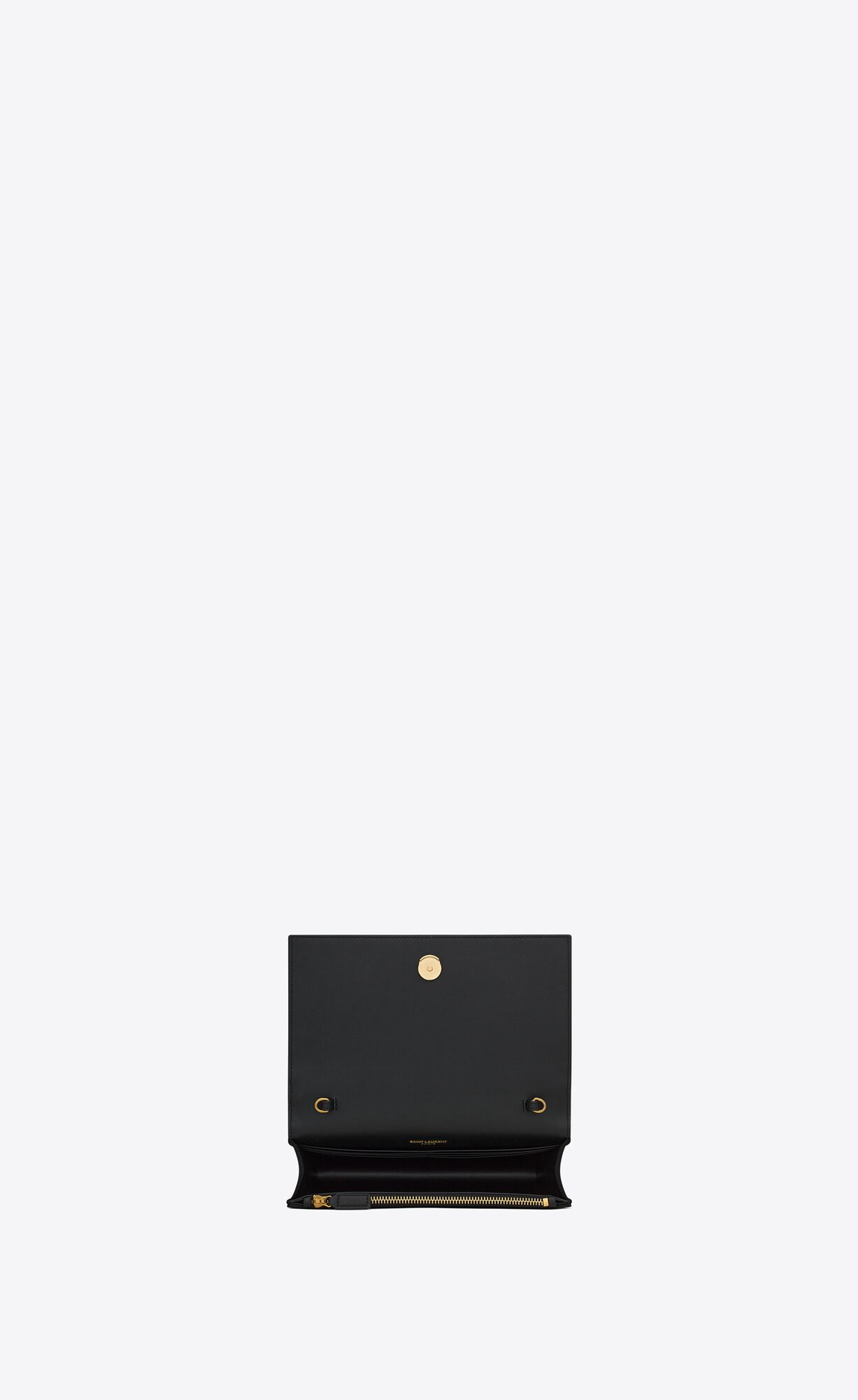 kate chain wallet with tassel in satin black kate chain wallet with tassel in satin black