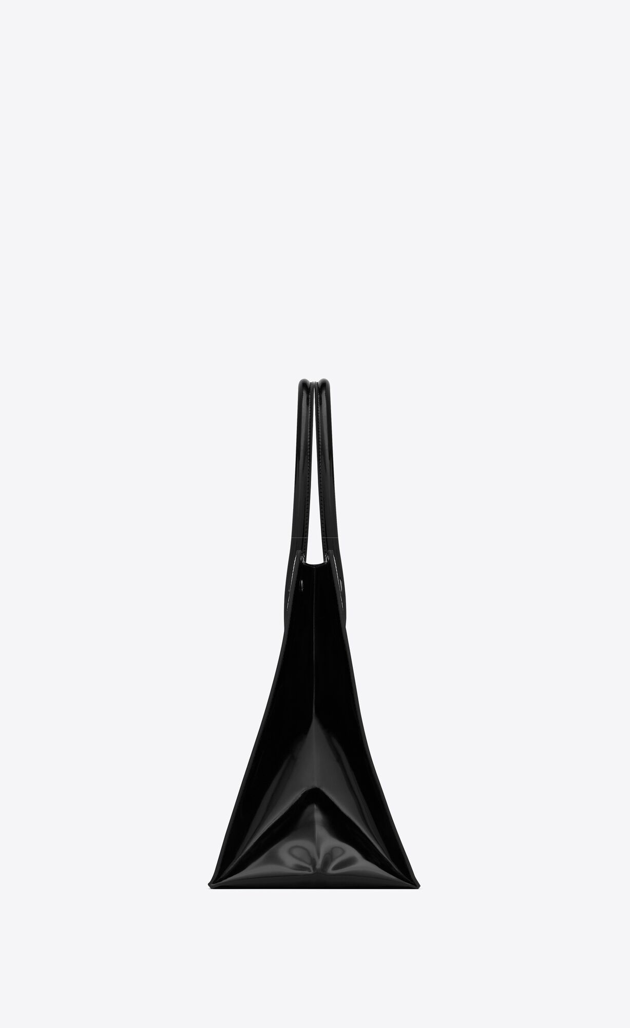 rive gauche small in chevron mesh and shiny leather black rive gauche small in chevron mesh and shiny leather black