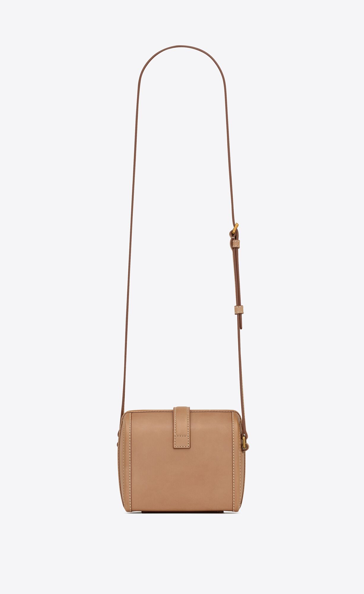 mini box bag in vintage vegetable tanned leather brown gold mini box bag in vintage vegetable tanned leather brown gold