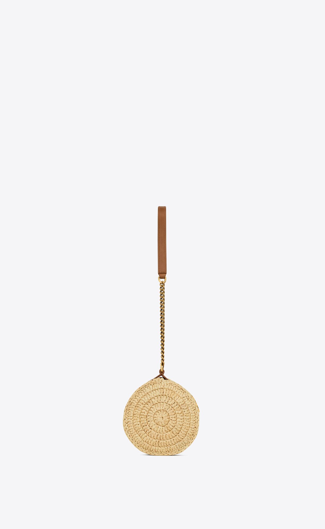 cassandre small cylindric bag in raffia and vegetable tanned leather natural and brick cassandre small cylindric bag in raffia and vegetable tanned leather natural and brick