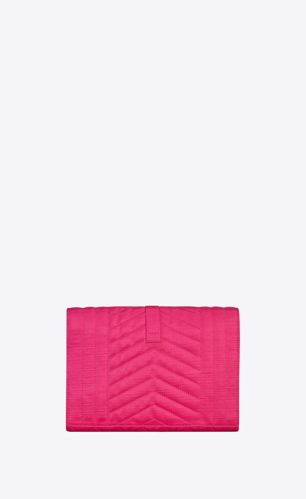 envelope flap pouch in mix matelassé satin guava pink envelope flap pouch in mix matelassé satin guava pink