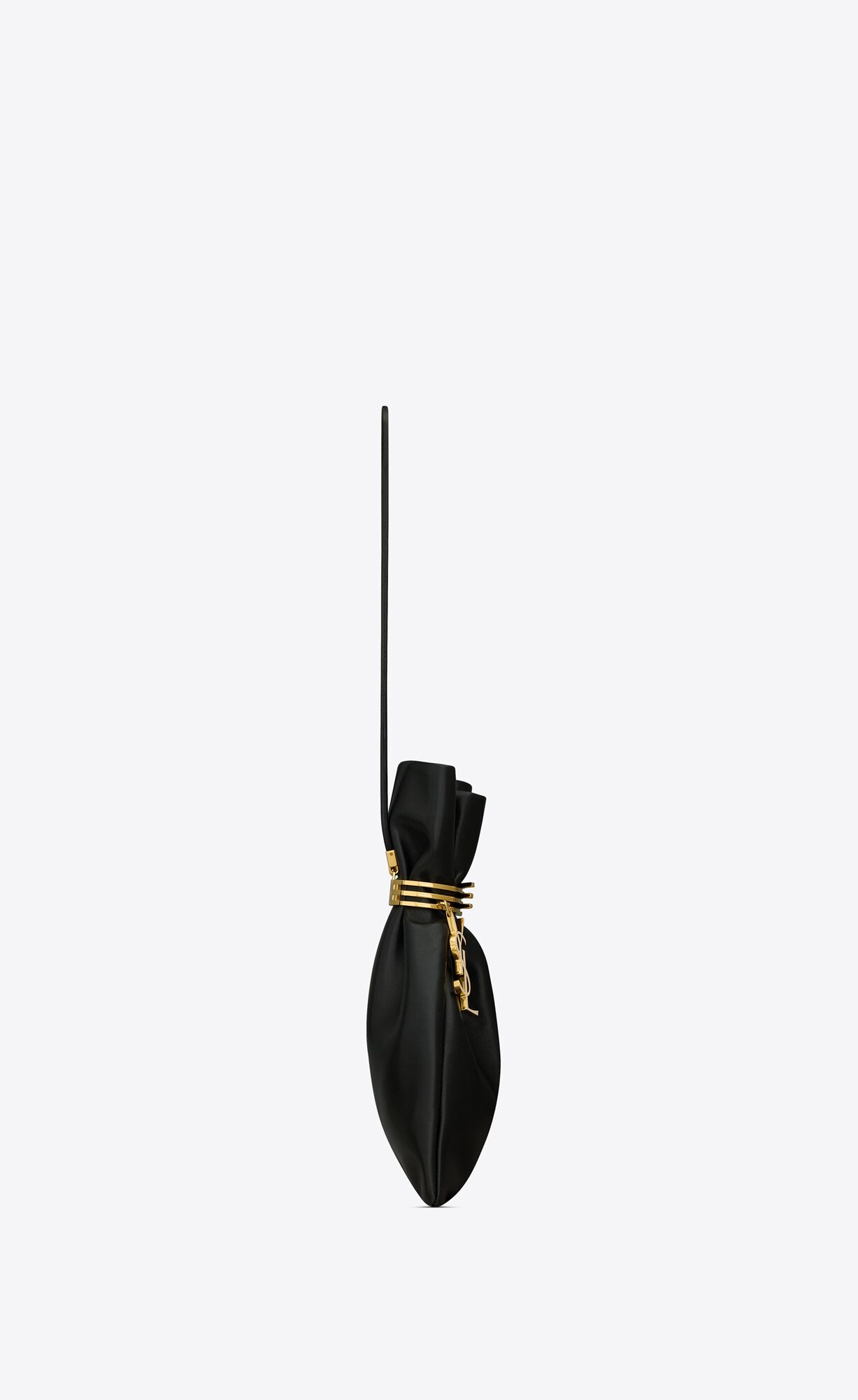 evening pouch in lambskin black evening pouch in lambskin black
