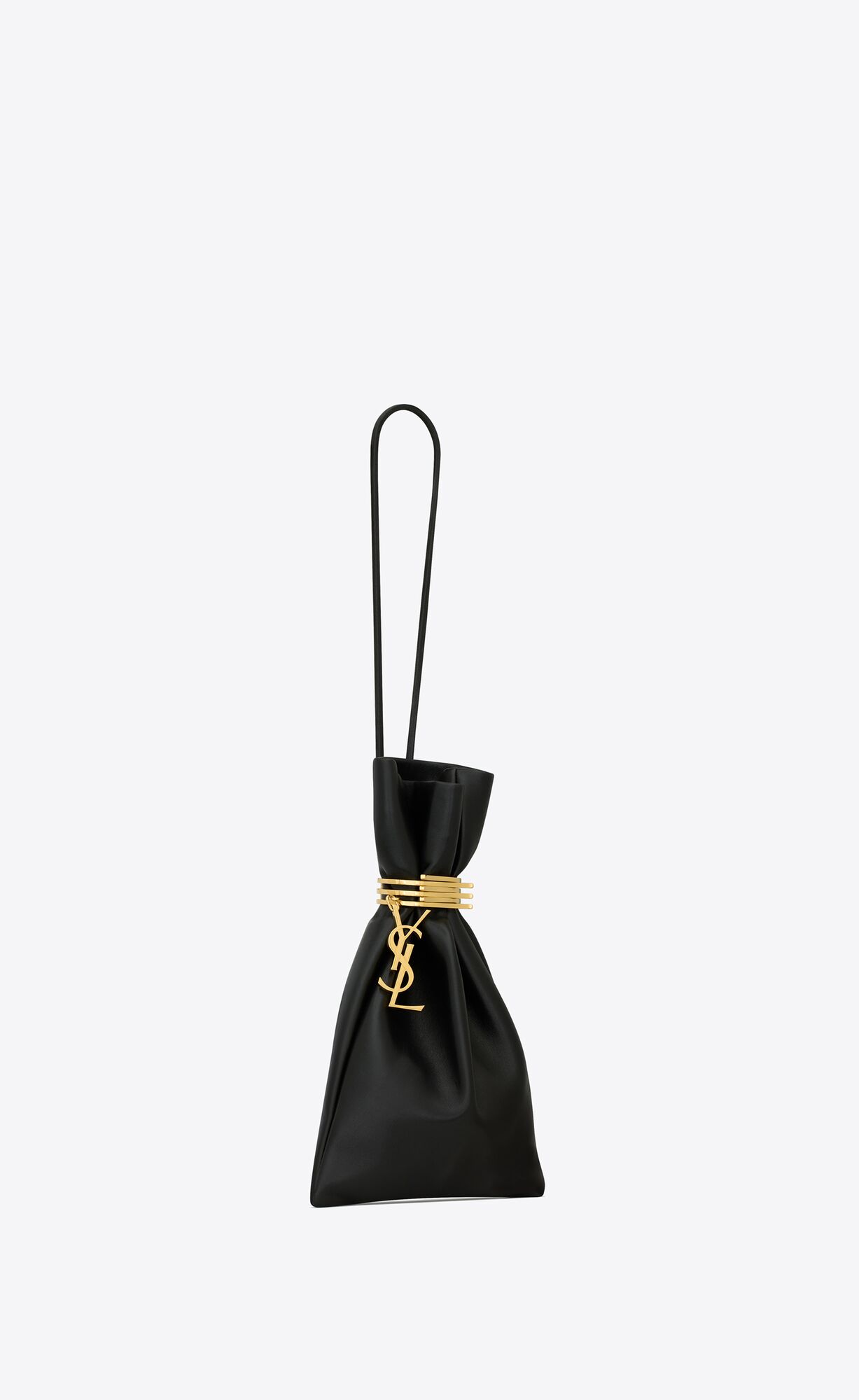 evening pouch in lambskin black evening pouch in lambskin black