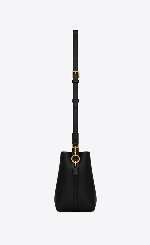 le 37 small in shiny leather black